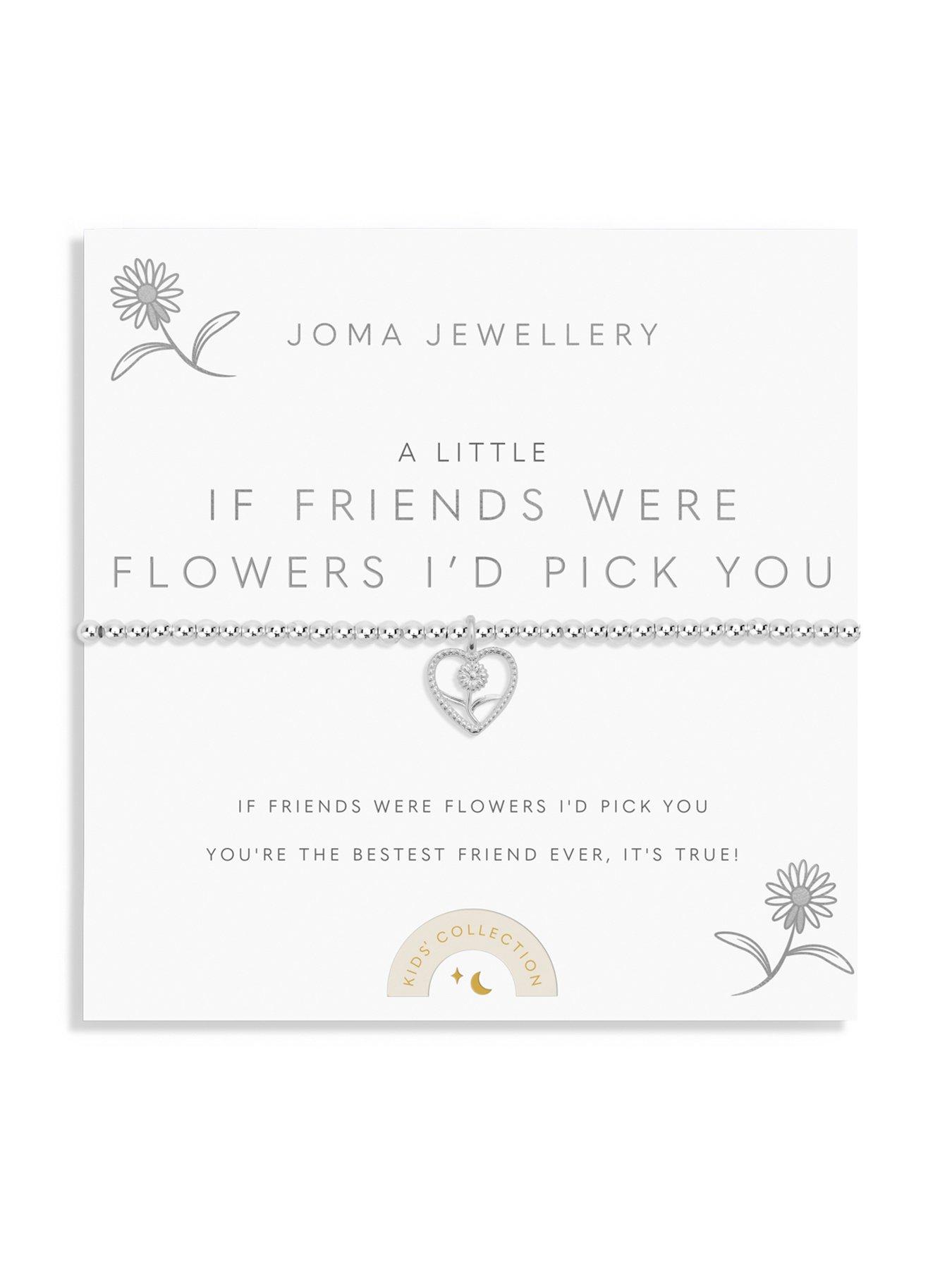 Image 2 of 4 of Joma Jewellery Childrens A Little If Friends Were Flowers Id Pick You Bracelet In Silver Plating