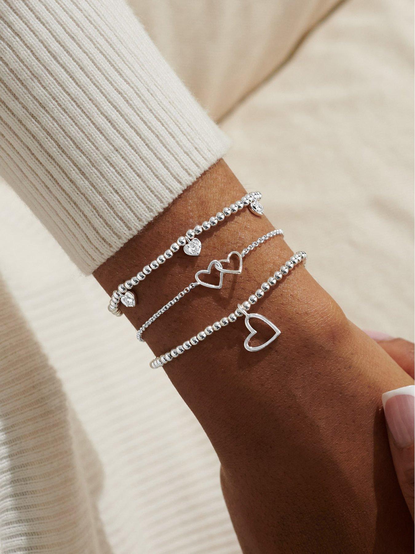 Joma Jewellery CELEBRATE YOU GIFT BOX HAPPY BIRTHDAY Silver Plated Set of 3 Bracelets Very Ireland