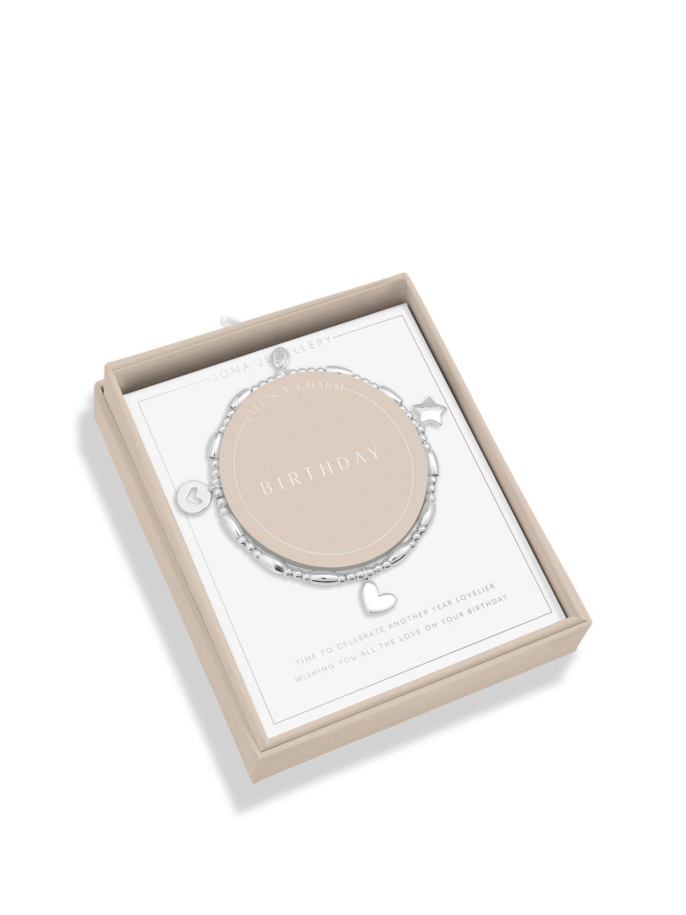 Joma Jewellery Life's A Charm Birthday Bracelet In Silver Plating