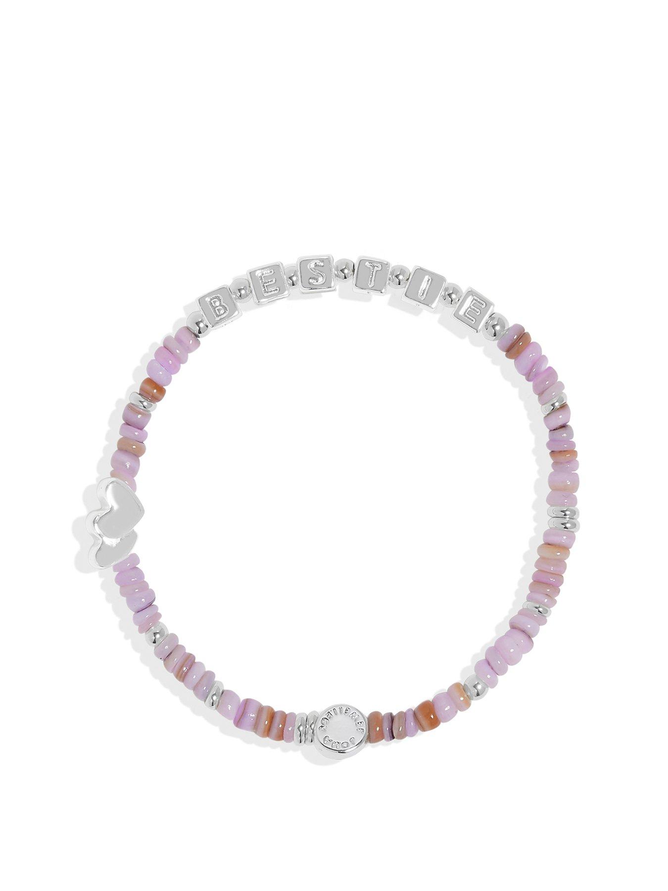 Joma Jewellery Childrens Happy Little Moments Best Bestie Bracelet In Silver Plating