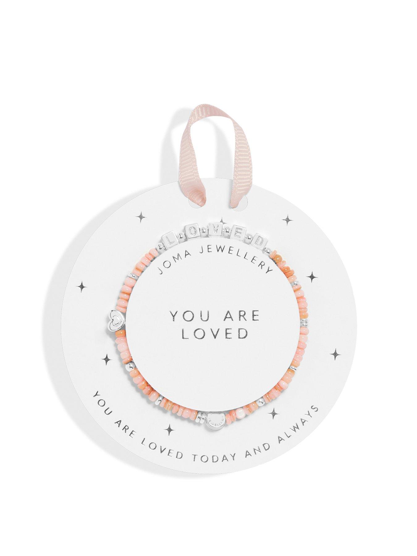Joma Jewellery CHILDREN S HAPPY LITTLE MOMENTS YOU ARE LOVED Silver Plated Bracelet 15.5cm stretch Very Ireland