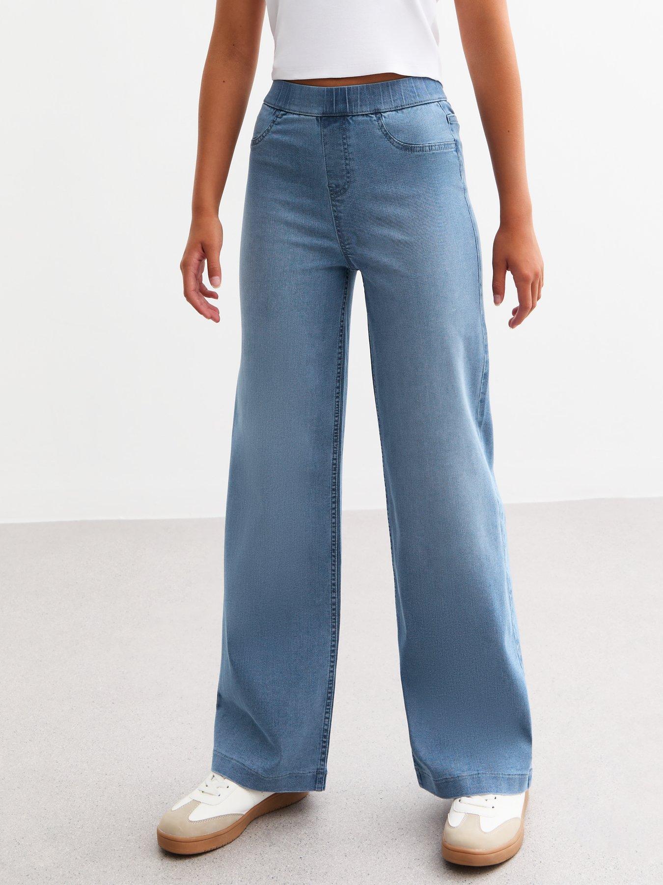 new-look-915-girls-blue-wide-leg-jeggings