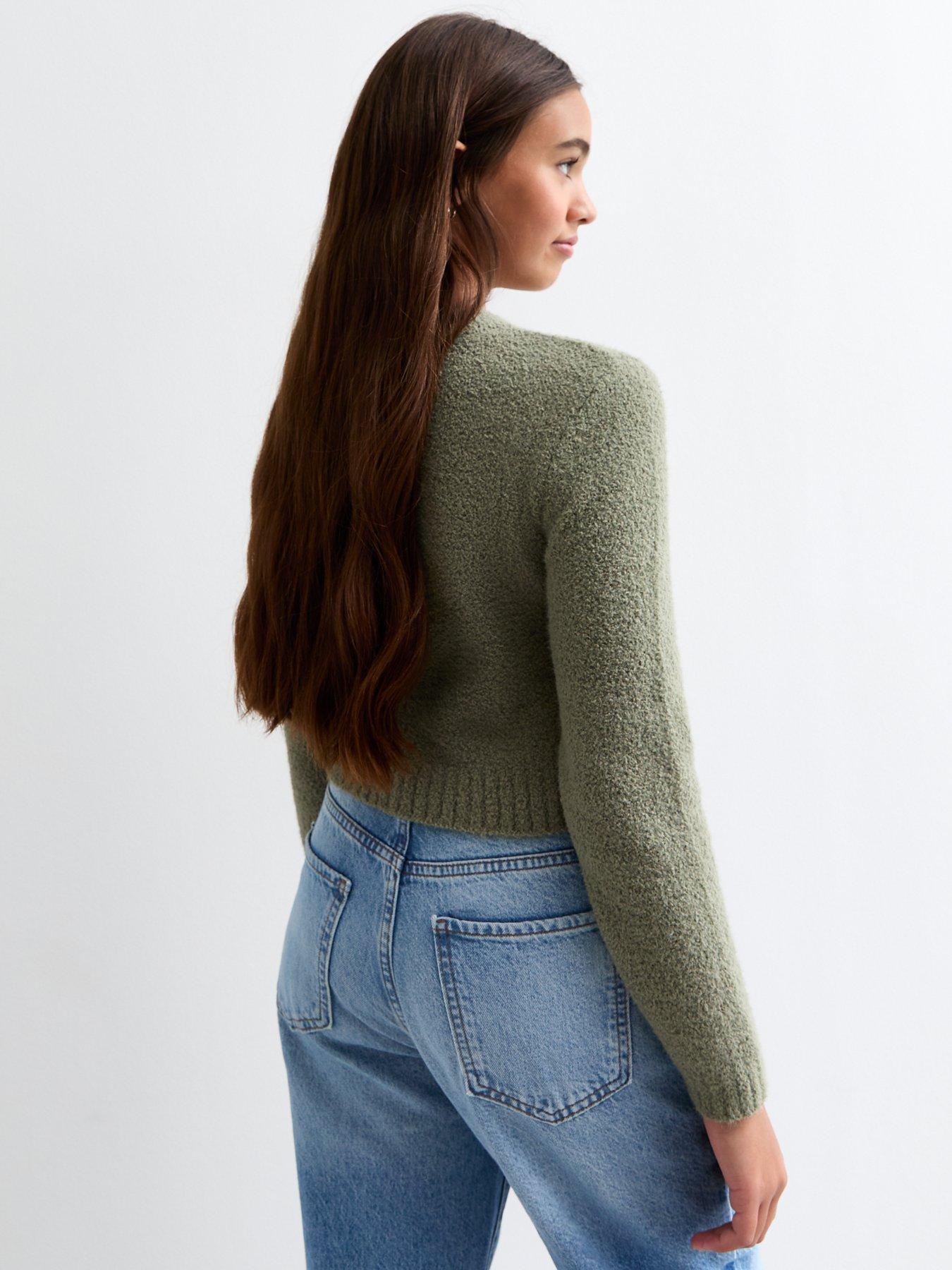 new-look-915-girls-olive-teddy-cropped-jumperstillFront