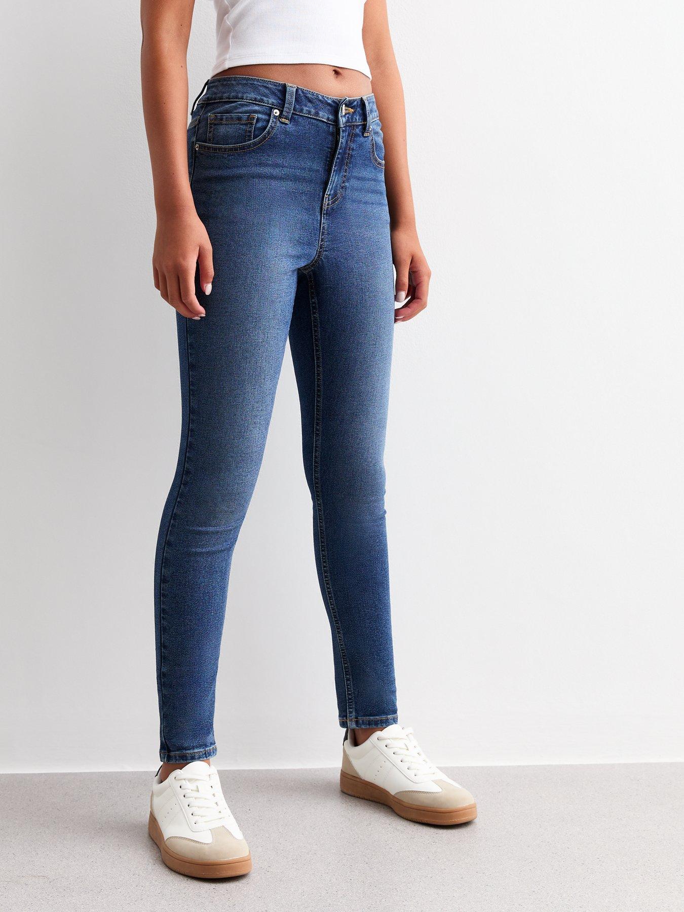 new-look-915-girls-blue-skinny-jeansfront