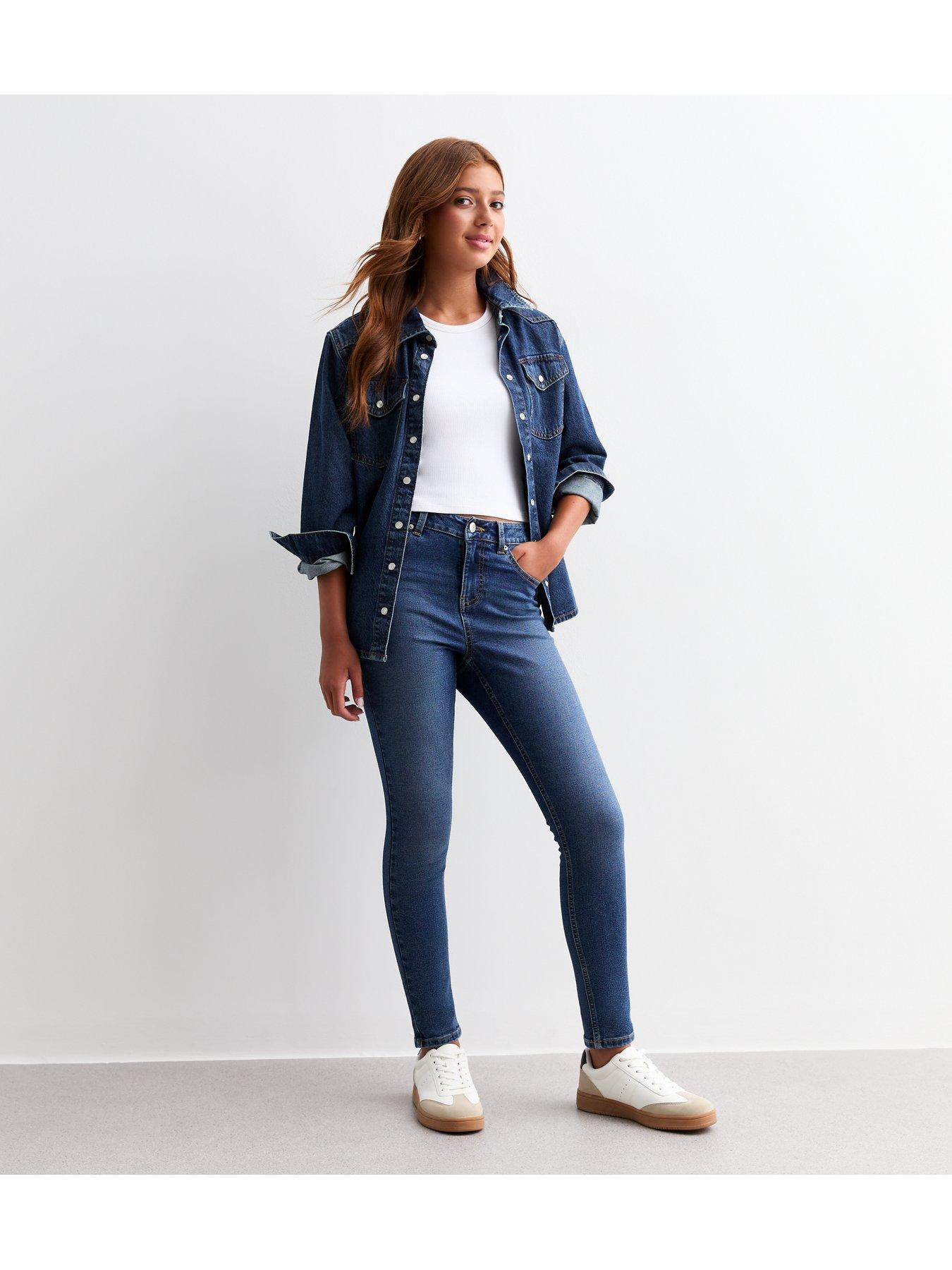 new-look-915-girls-blue-skinny-jeansback