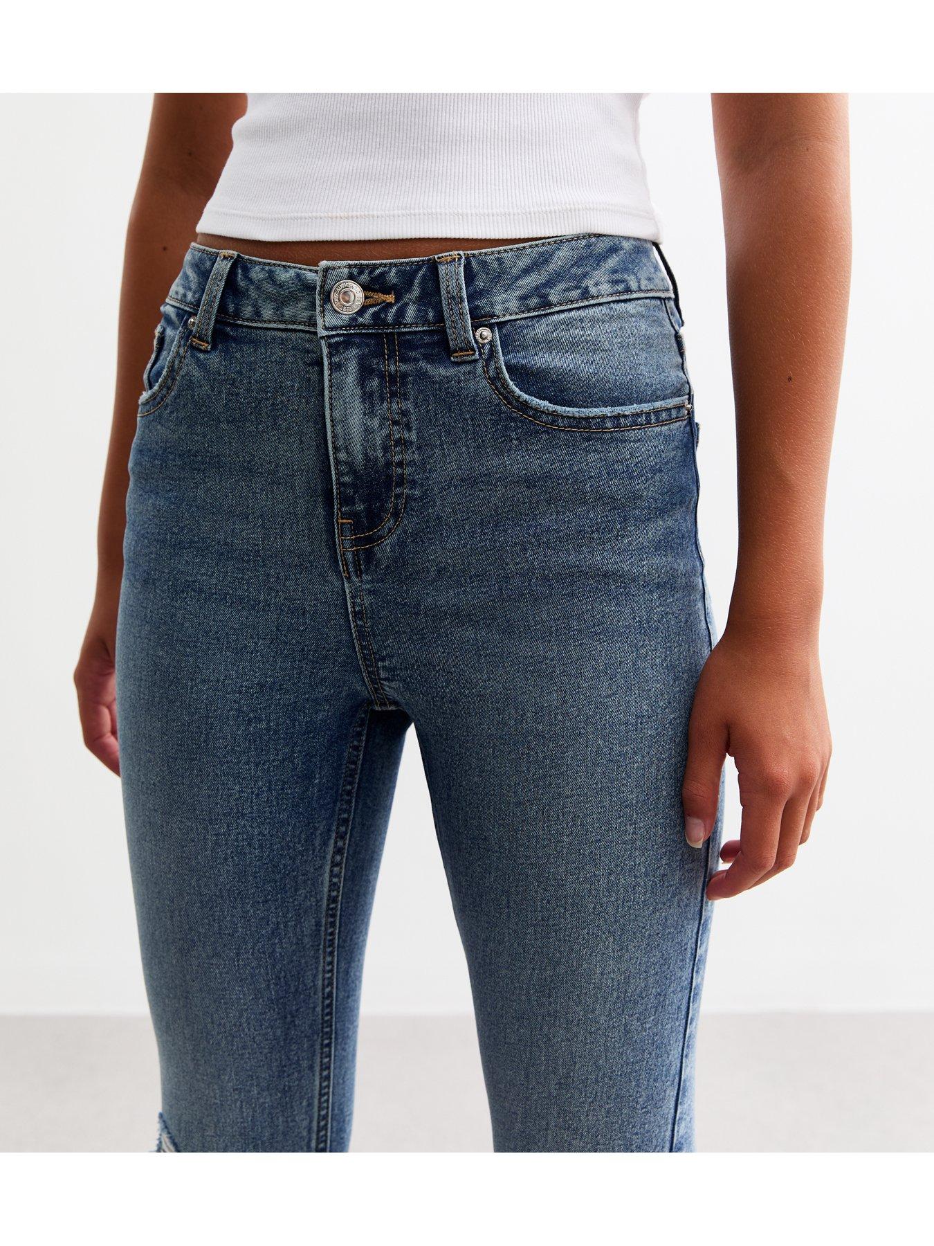 new-look-915-girls-blue-ripped-knee-skinny-jeansdetail