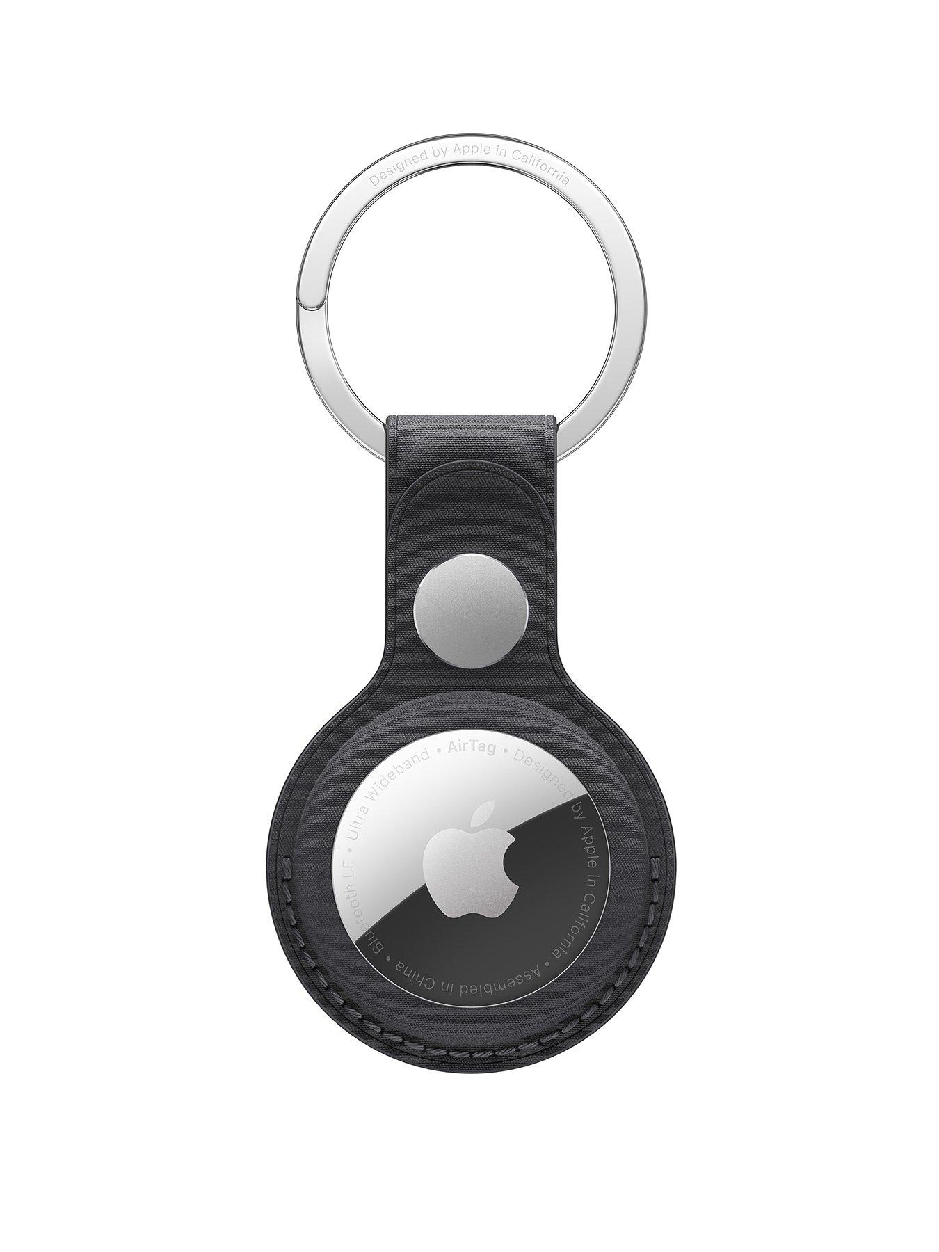 undefined AirTag FineWoven Key Ring - Black (AirTag not included)