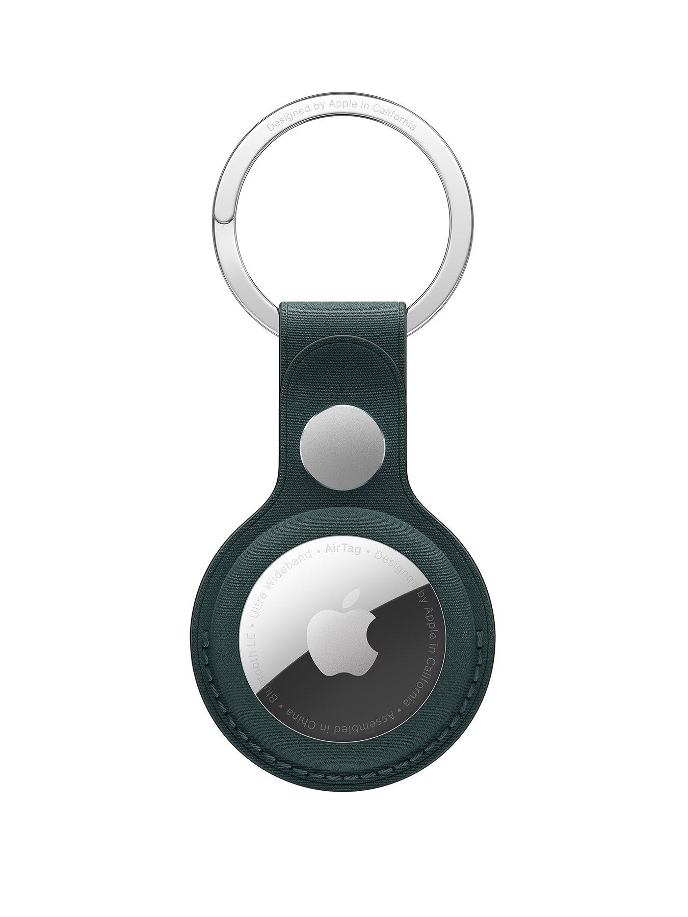 undefined AirTag FineWoven Key Ring - Dark Green (AirTag not included)