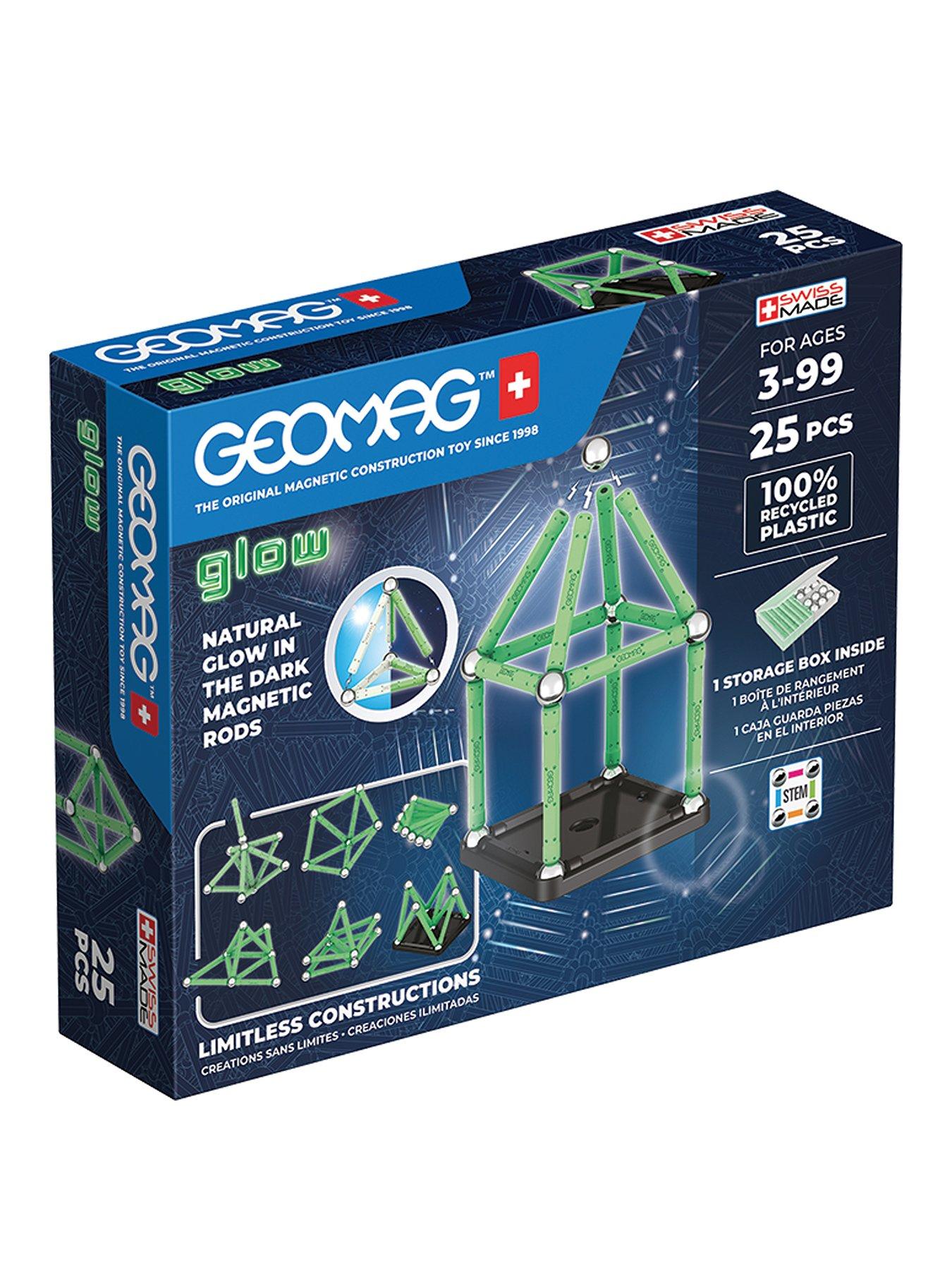 Image of Geomag Geomag Glow Plastic Magnetic Shapes - 25 Pieces