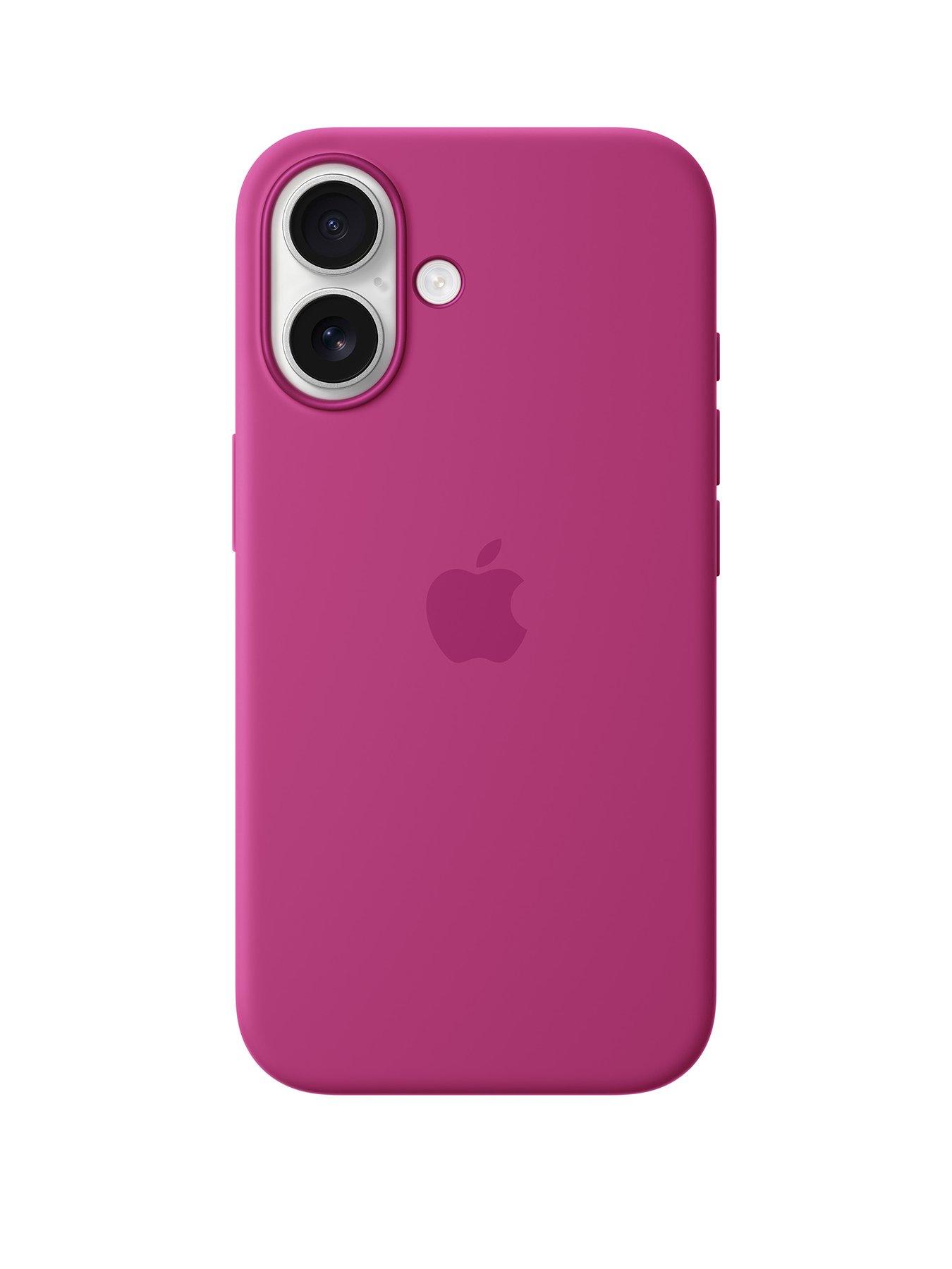 Image of Apple iPhone 16 Silicone Case with MagSafe - Fuchsia