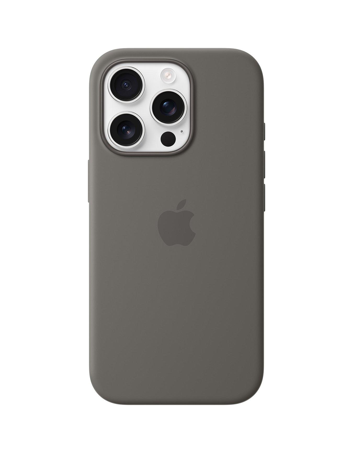 Image of Apple iPhone 16 Pro Silicone Case with MagSafe - Stone Gray