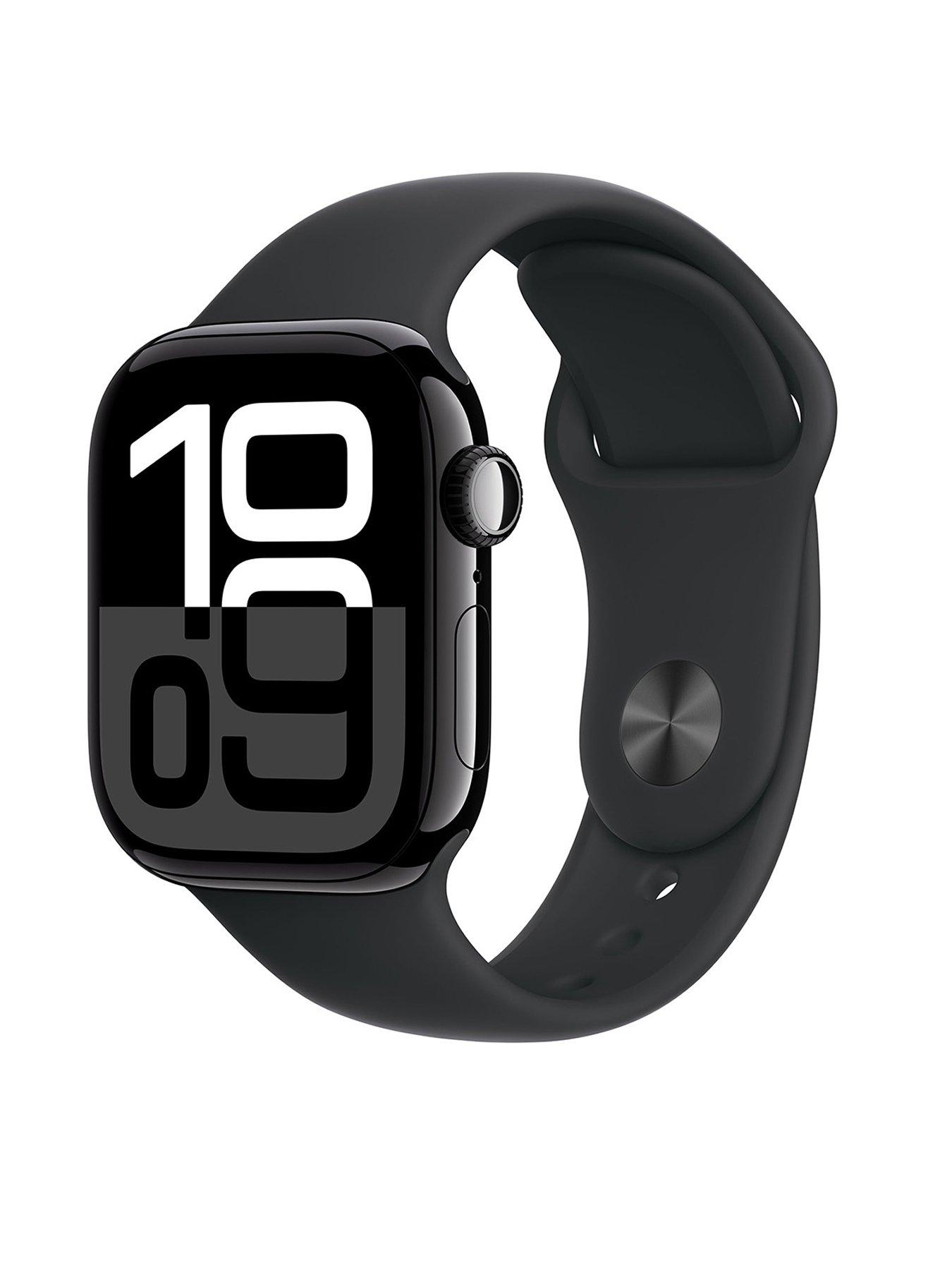 undefined Watch Series 10 (GPS), 42mm Jet Black Aluminium Case with Black Sport Band - M/L