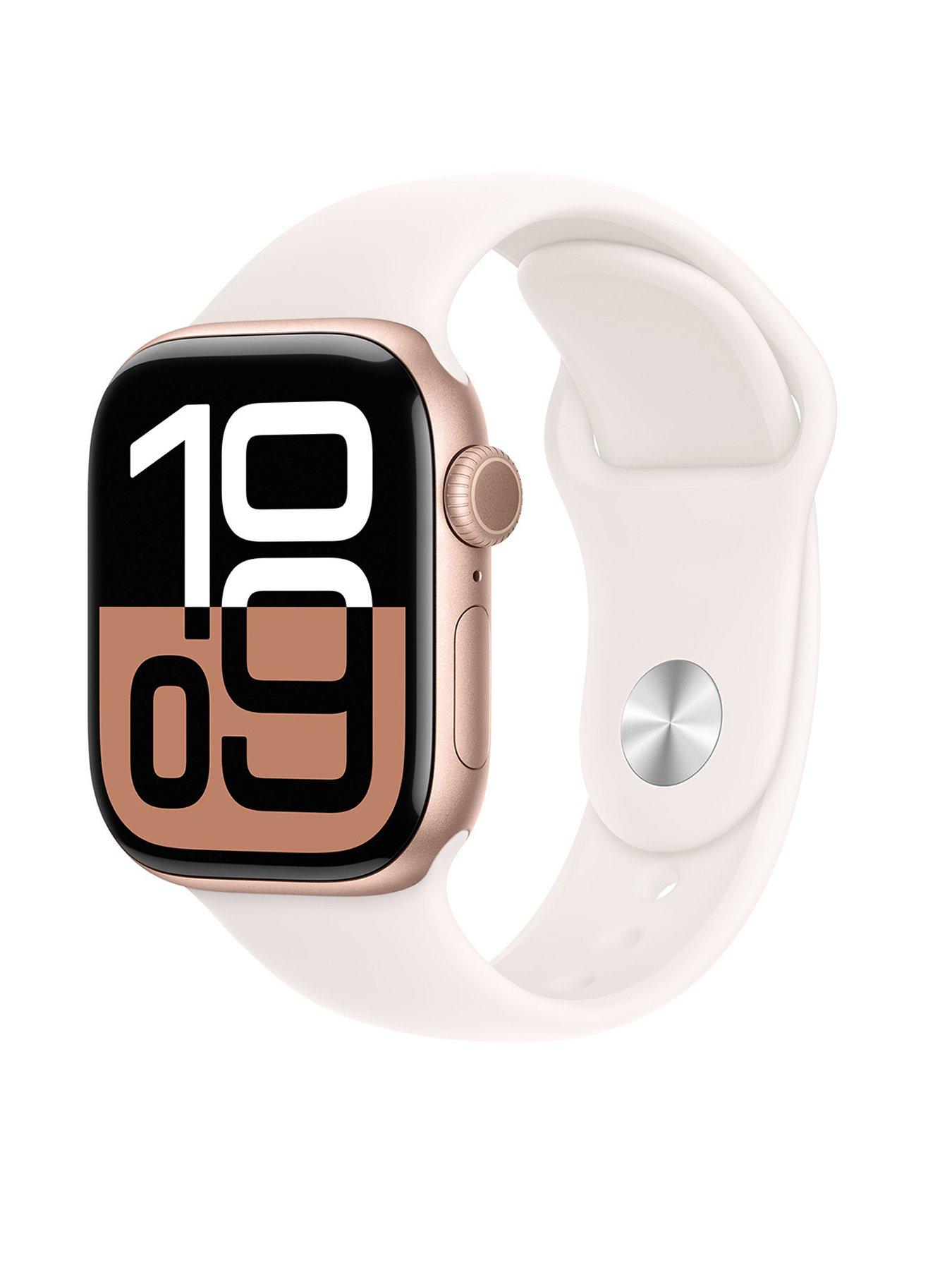 undefined Watch Series 10 (GPS) 42mm Rose Gold Aluminium Case with Light Blush Sport Band - M/L