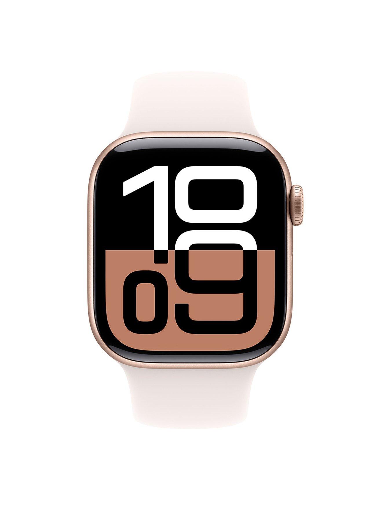 apple-watch-series-10-gps-42mm-rose-gold-aluminium-case-with-light-blush-sport-band-mlstillFront