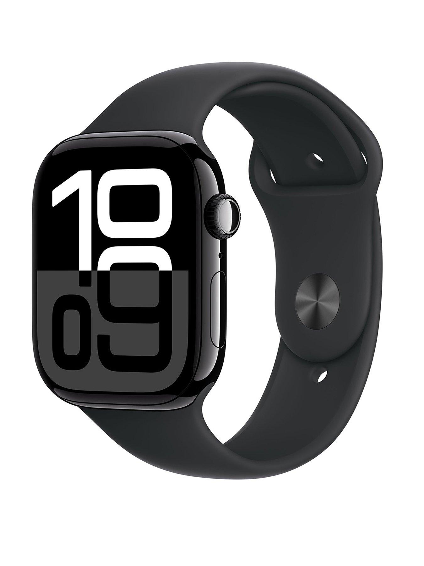 undefined Watch Series 10 (GPS) 46mm Jet Black Aluminium Case with Black Sport Band - M/L