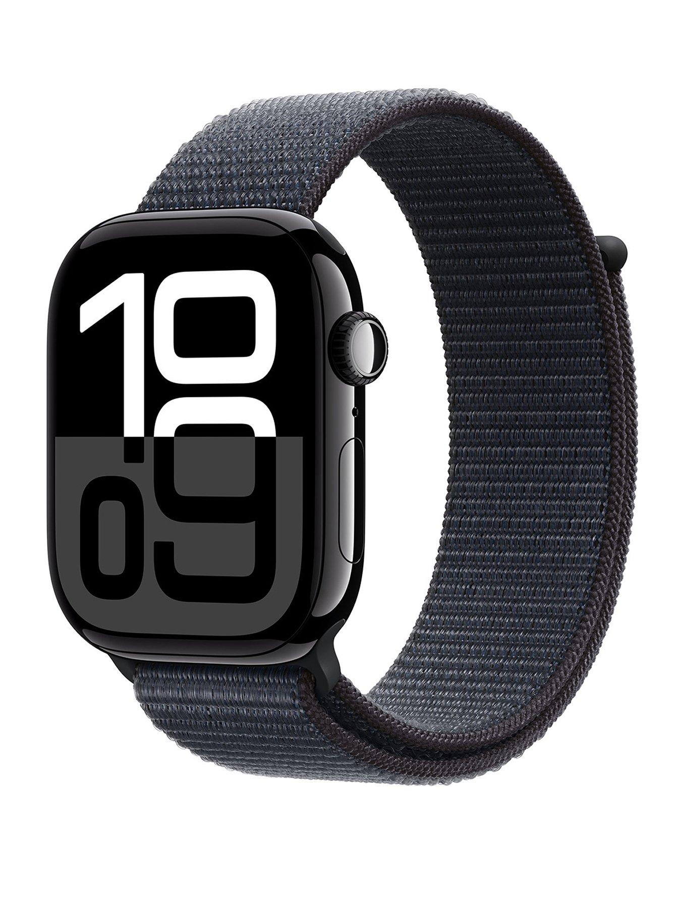 undefined Watch Series 10 (GPS), 46mm Jet Black Aluminium Case with Ink Sport Loop