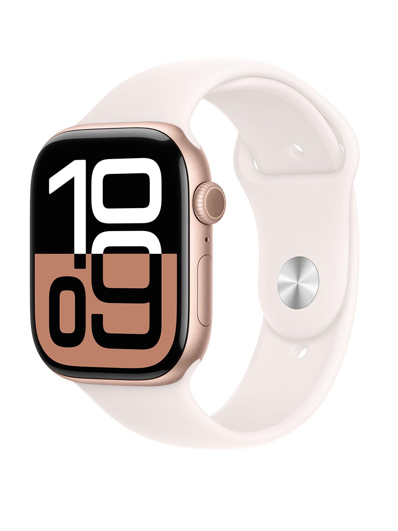 Apple Watch Series 10 GPS 42mm Rose Gold Aluminium Case with Light Blush Sport Band S M Very Ireland