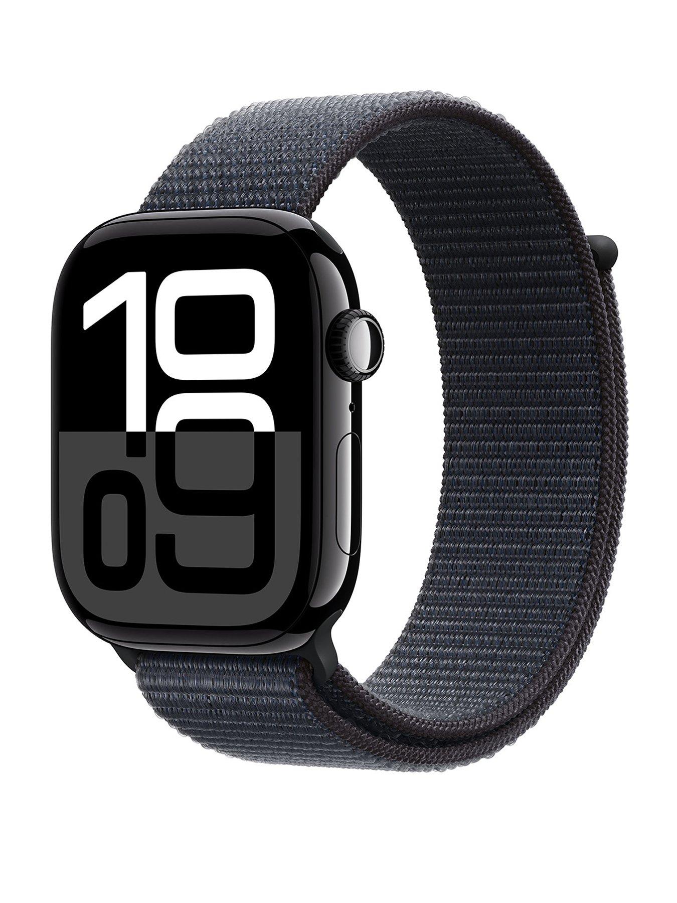 undefined Watch Series 10 (GPS + Cellular), 46mm Jet Black Aluminium Case with Ink Sport Loop