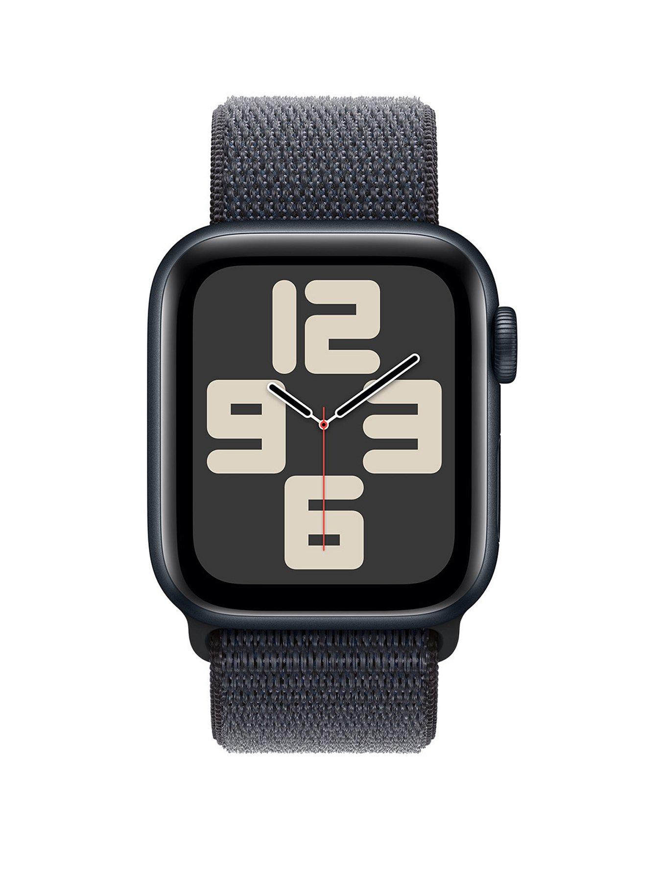 apple-watch-se-gps-2024-40mmnbspmidnight-aluminium-case-with-ink-sport-loopstillFront