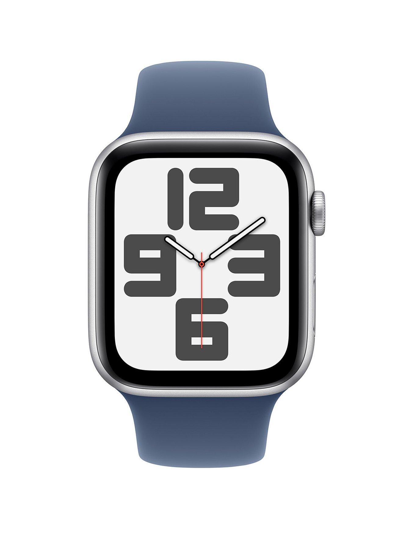 apple-watch-se-gps-2024-40mmnbspsilver-aluminium-case-with-denim-sport-band-smstillFront