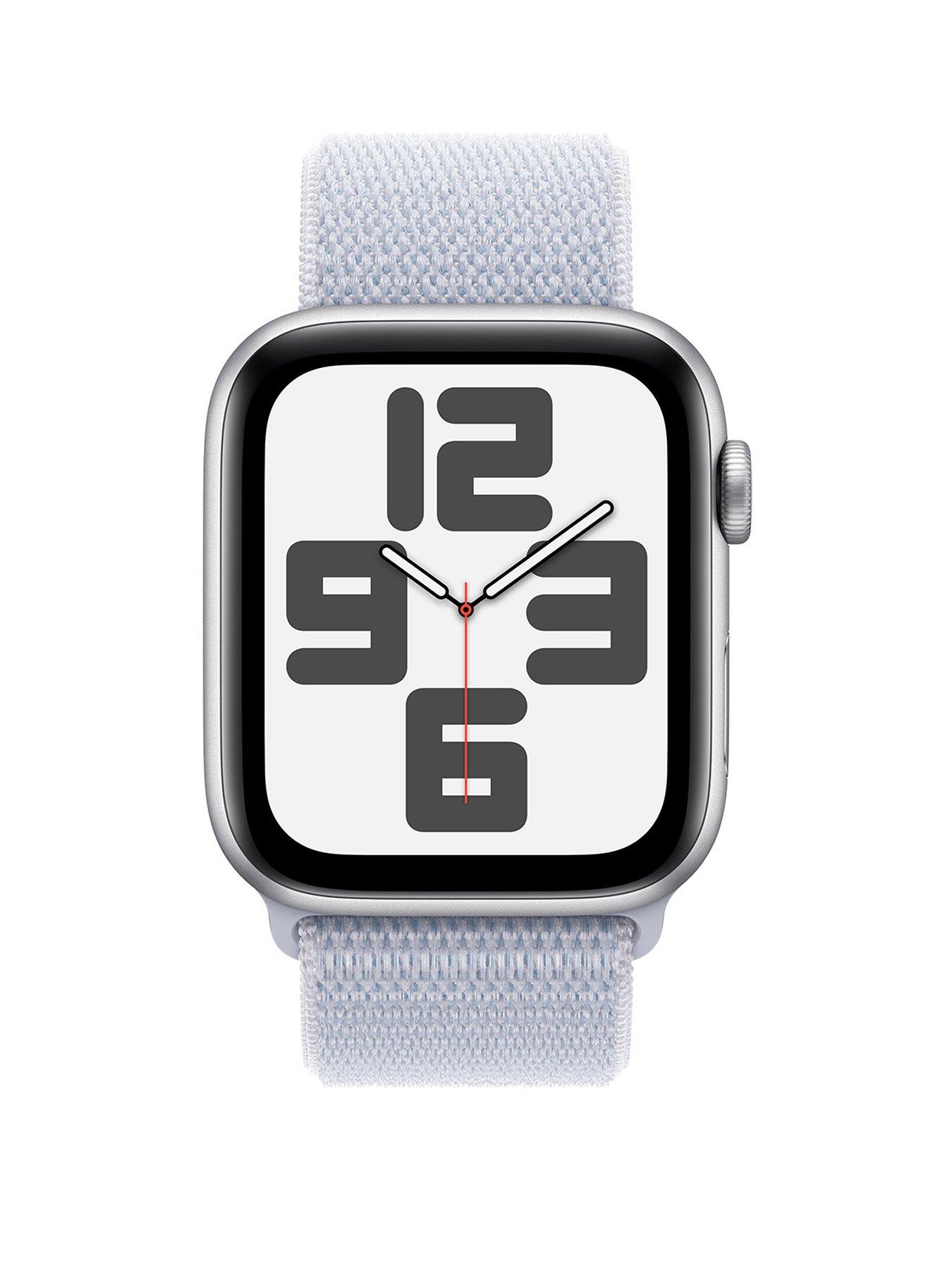 apple-watch-se-gps-2024-40mmnbspsilver-aluminium-case-with-blue-cloud-sport-loopstillFront