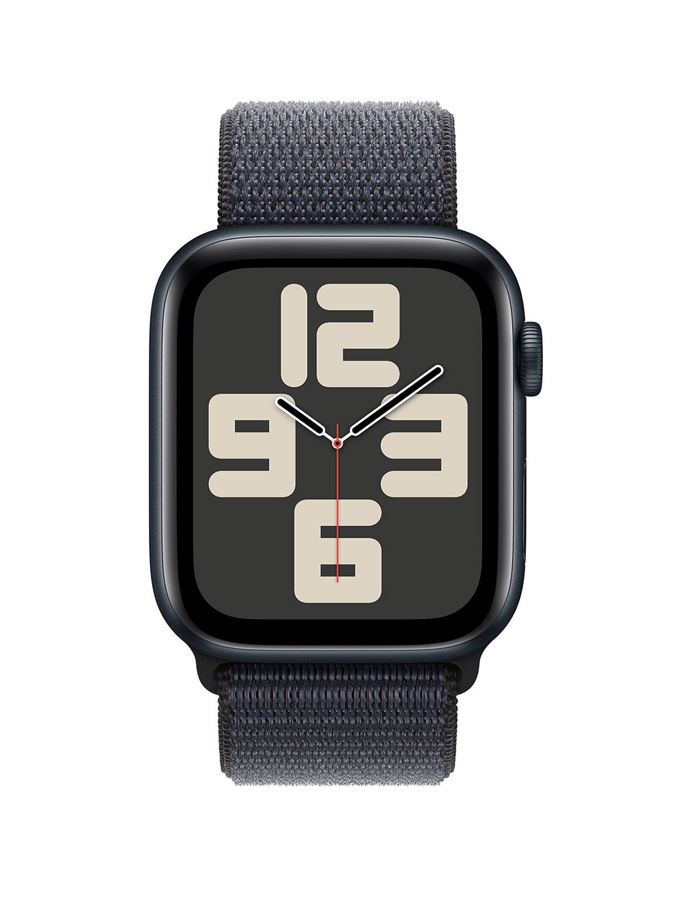 apple-watch-se-gps-2024-40mmnbspmidnight-aluminium-case-with-ink-sport-loopstillFront