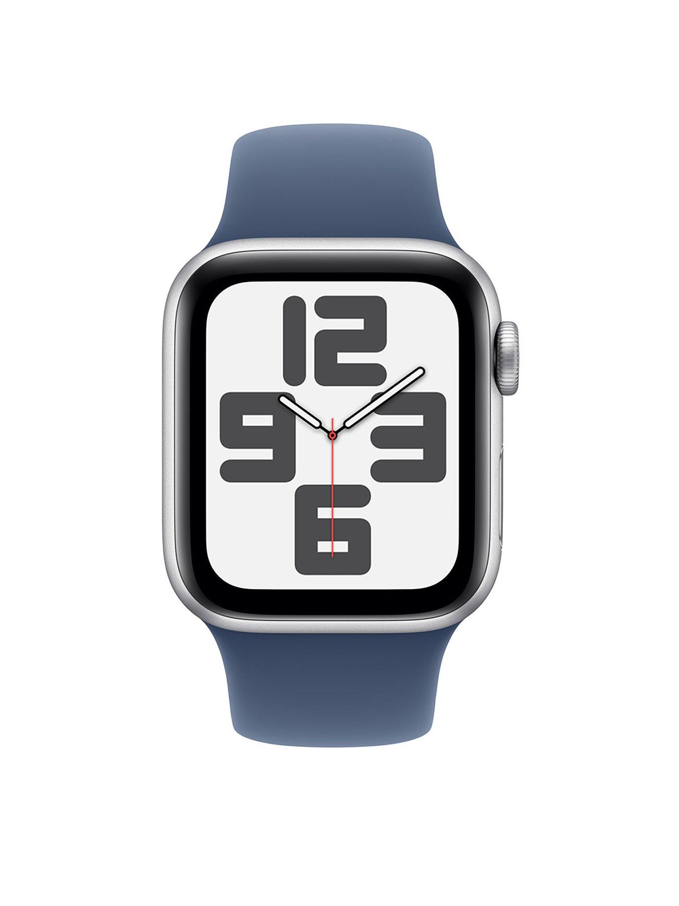 apple-watch-se-gps-2024-44mmnbspsilver-aluminium-case-with-denim-sport-band-smstillFront