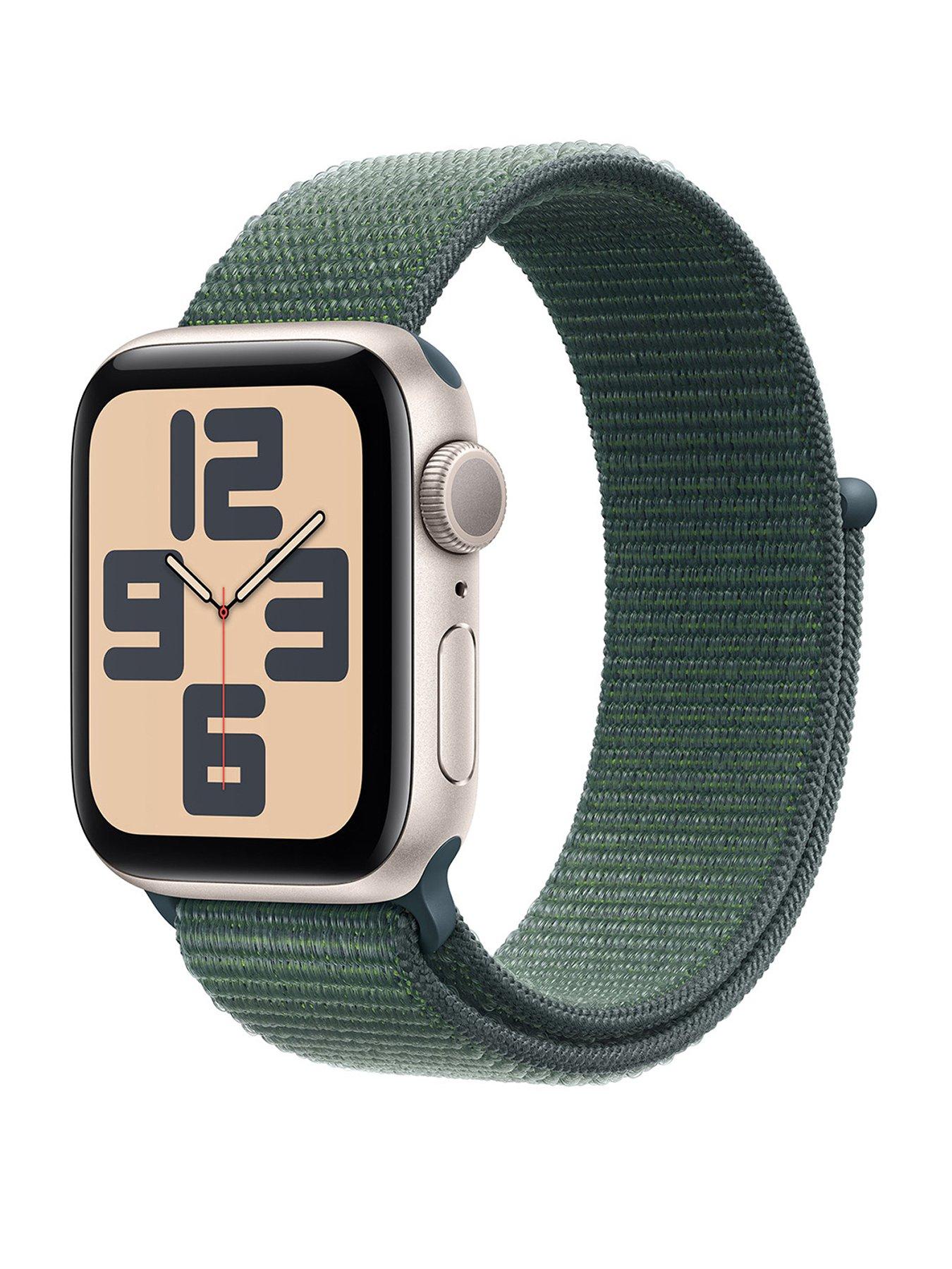 undefined Watch SE (GPS, 2024) 44mm Starlight Aluminium Case with Lake Green Sport Loop