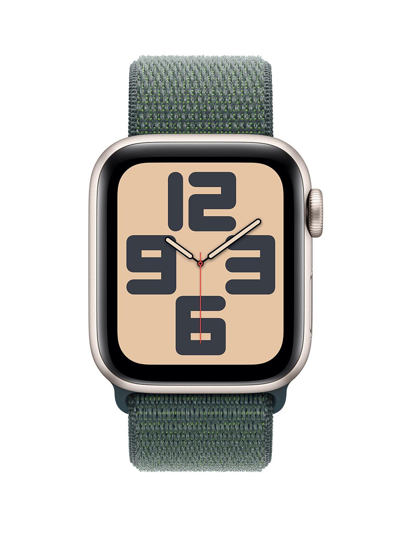 apple-watch-se-gps-cellular-2024-40mmnbspstarlight-aluminium-case-with-lake-green-sport-loopstillFront