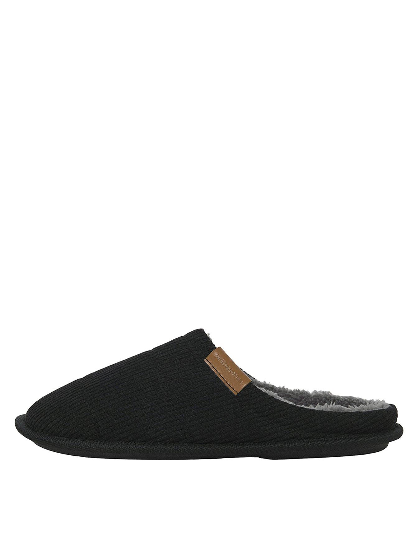 Jack Jones Junior Boys Cordie Mule Home Slippers Black Very