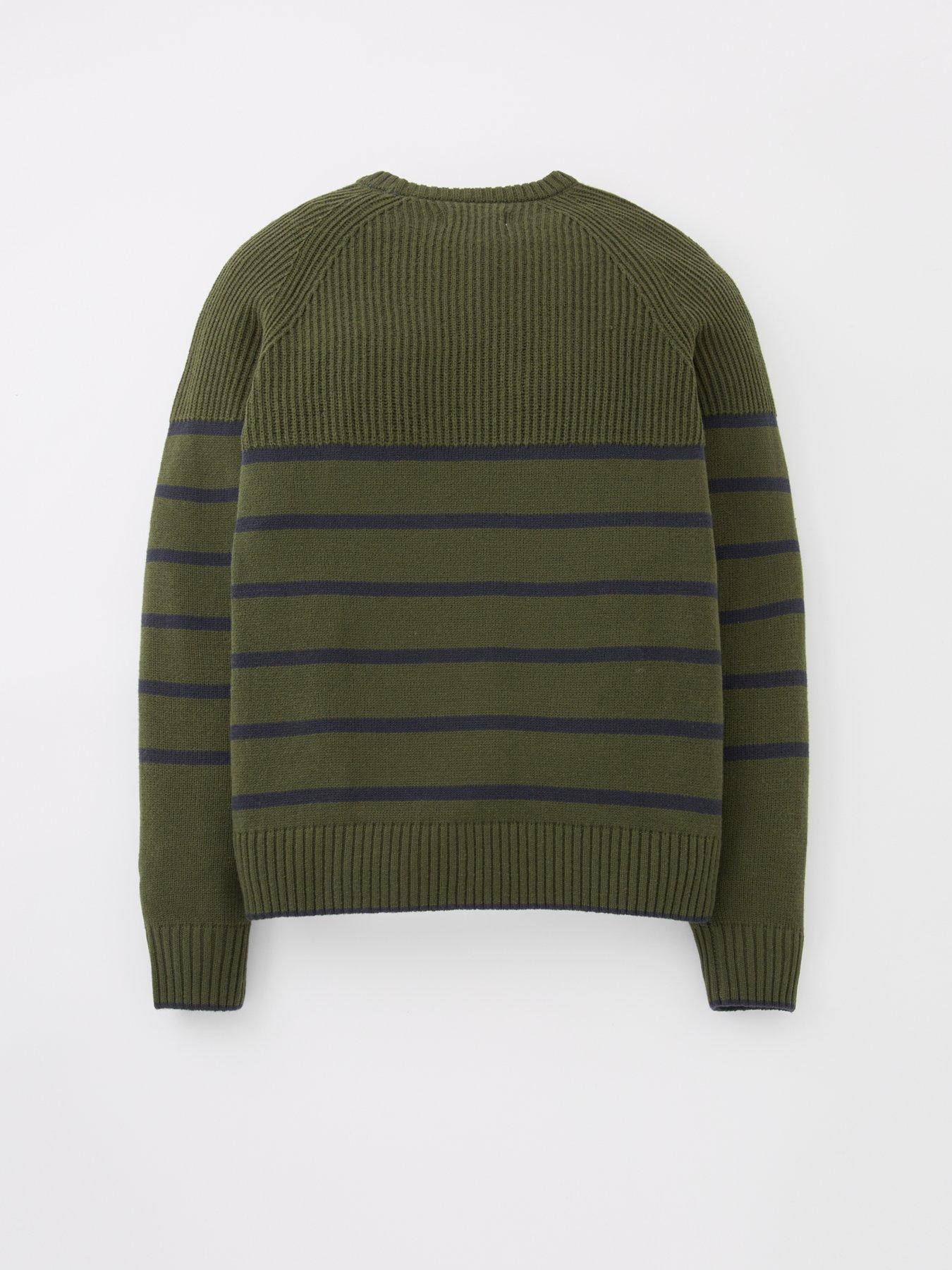 jack-jones-junior-boys-panel-knit-crew-neck-jumper-kombu-greendetail