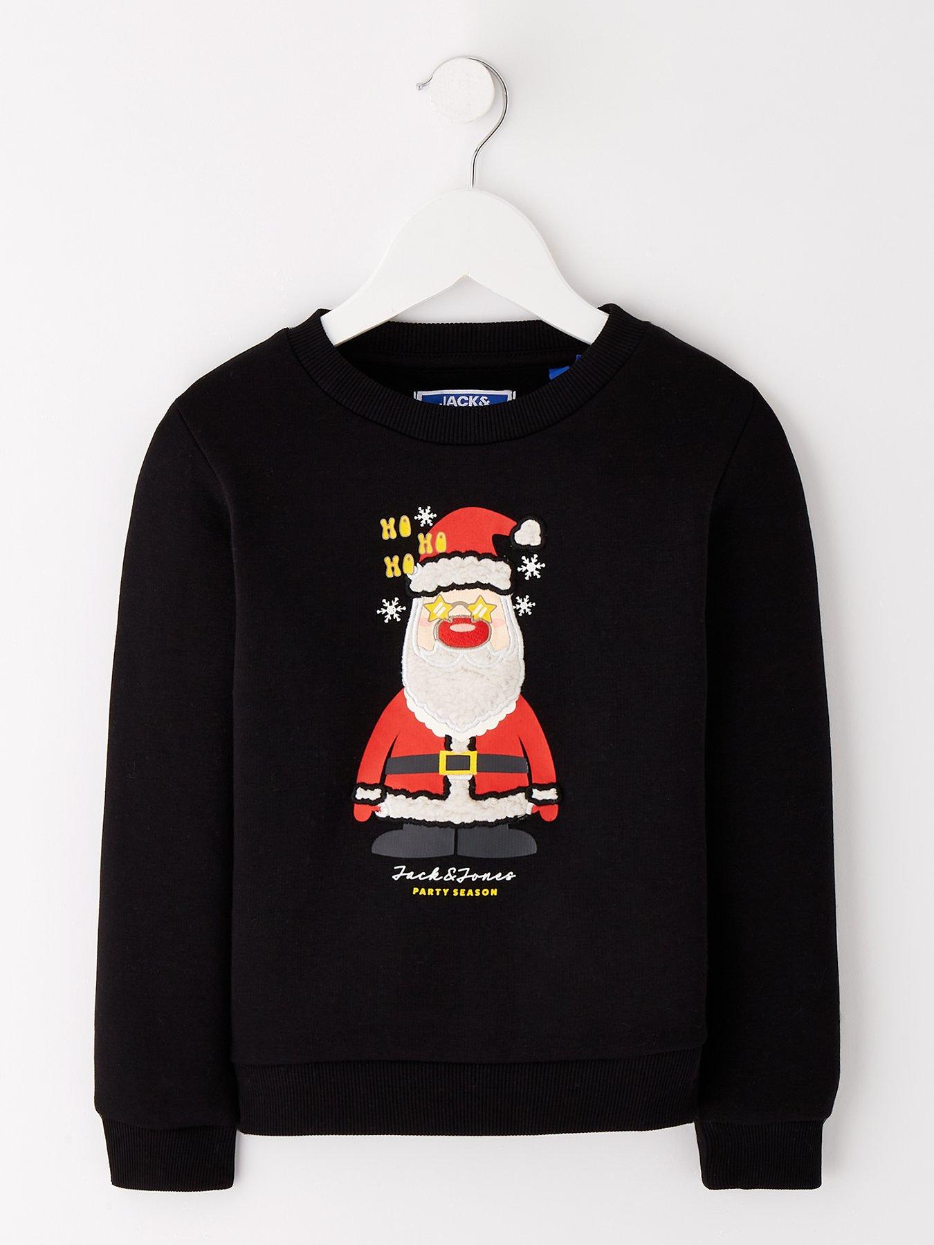 jack-jones-mini-younger-boys-santa-christmas-crew-neck-sweat-black