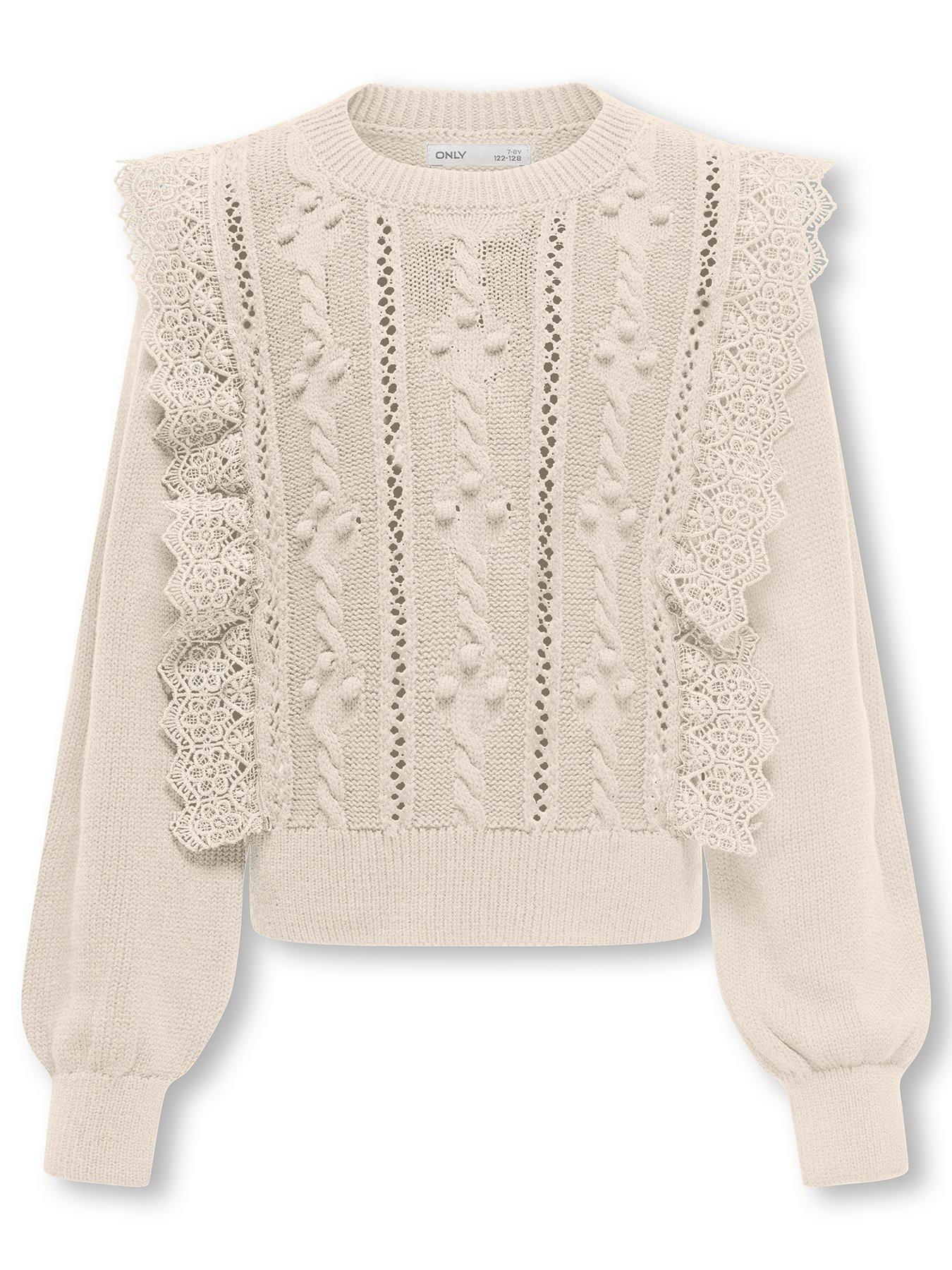 only-kids-girls-lace-frill-knitted-jumper-birch