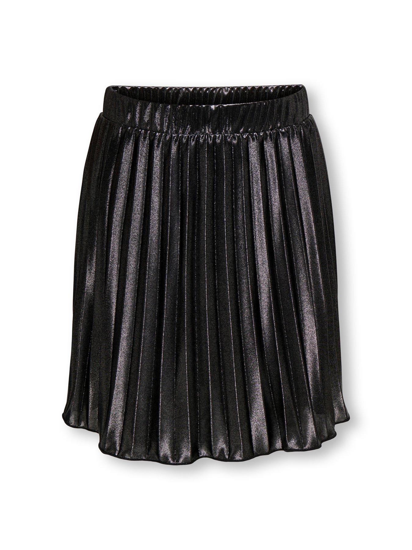 only-kids-girls-pleated-skirt-blackstillFront