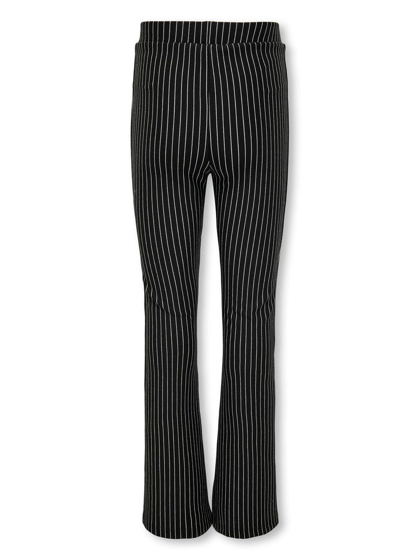 only-kids-girls-stripe-flared-trousers-blackback