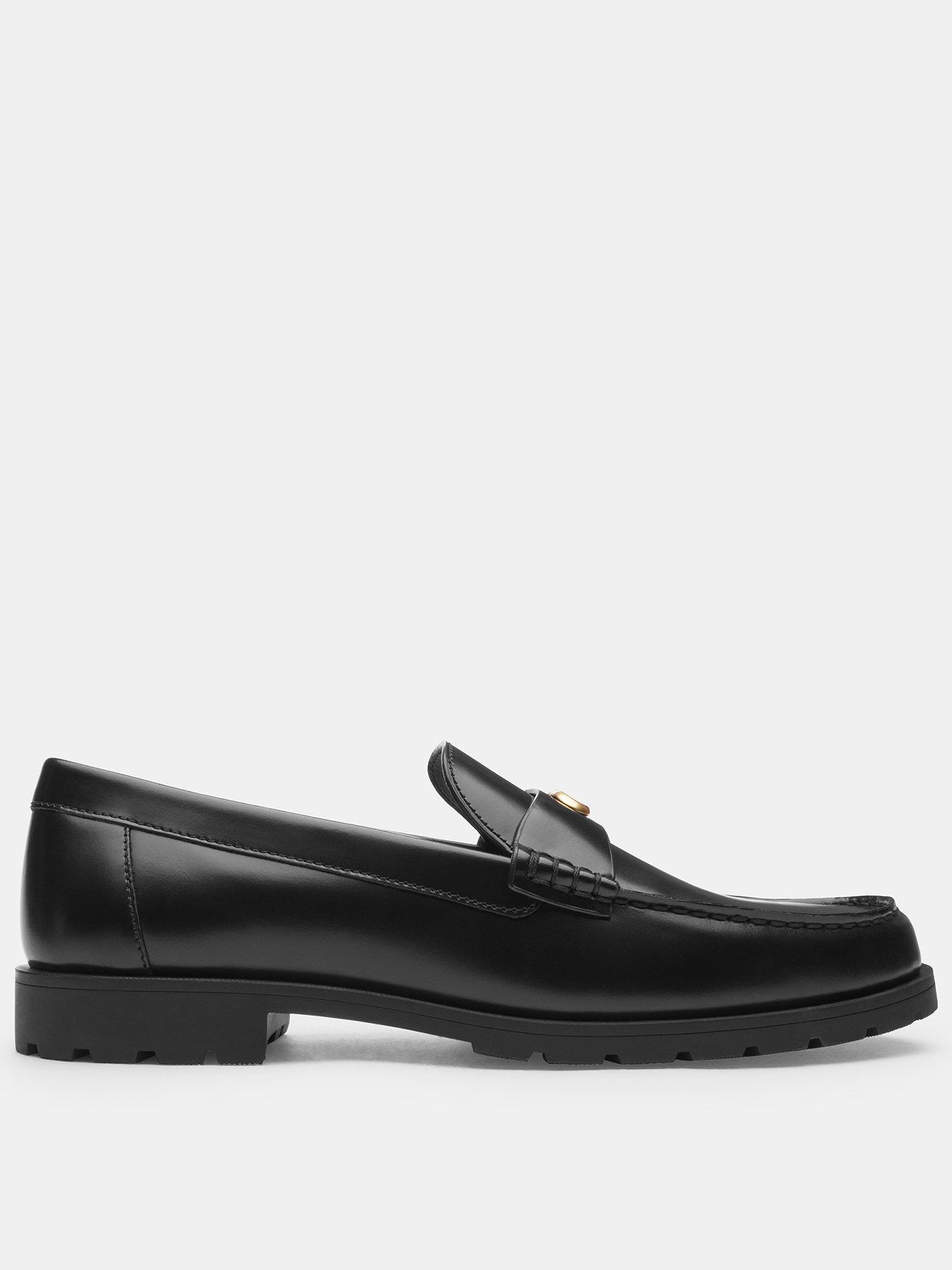 COACH Jocelyn Leather Loafers - Black