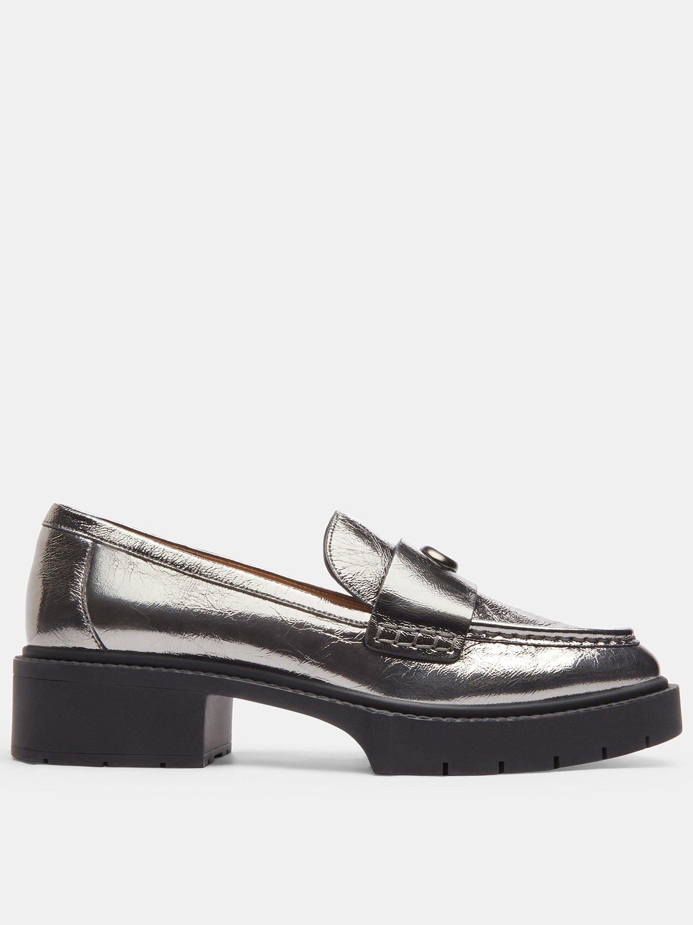 coach-leah-crinkle-metallic-loafers-dark-greyfront