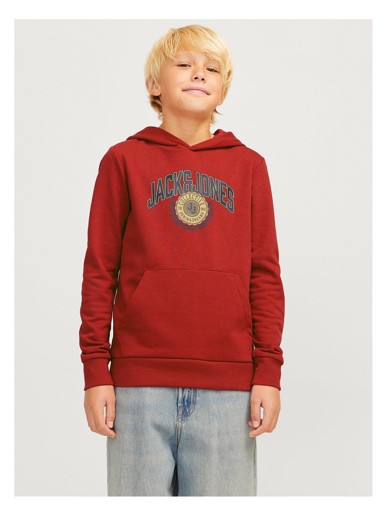 jack-jones-junior-boys-kam-varsity-branding-sweat-hoodie-red-ochrefront