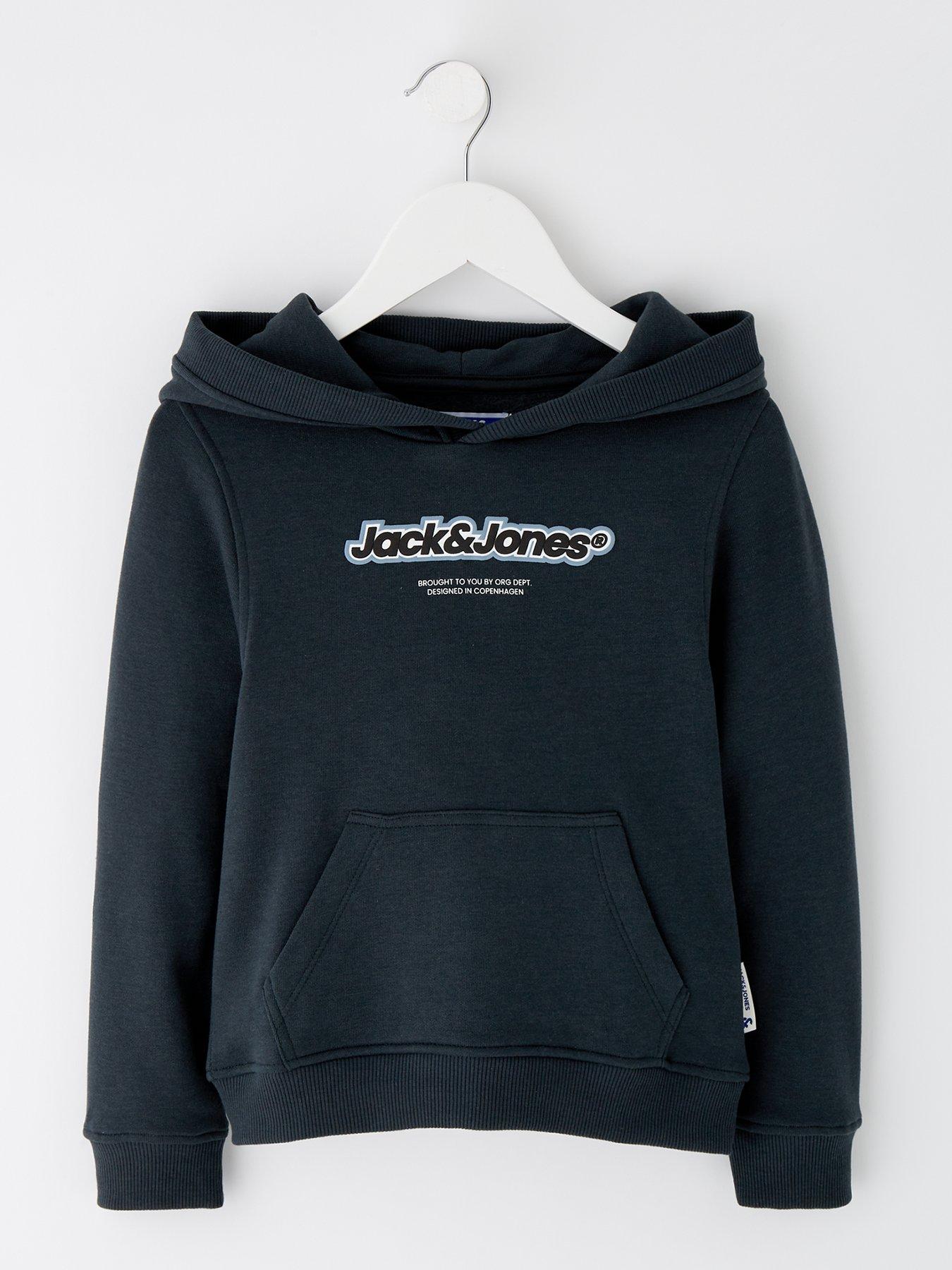 undefined Younger Boys Vesterbro Newton Branding Sweat Hoodie - Forest River