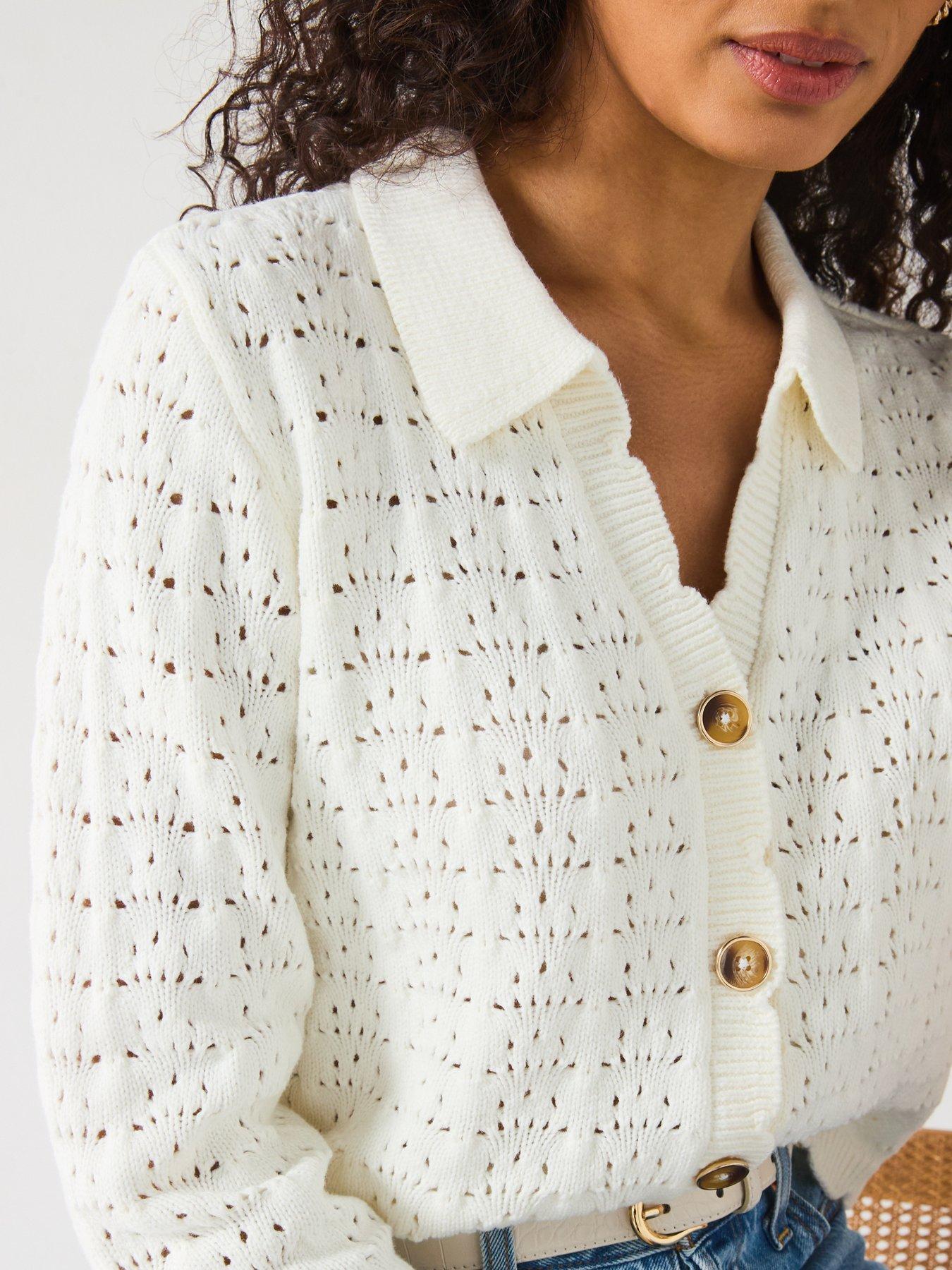 v-by-very-pointelle-collared-cardigan-creamdetail