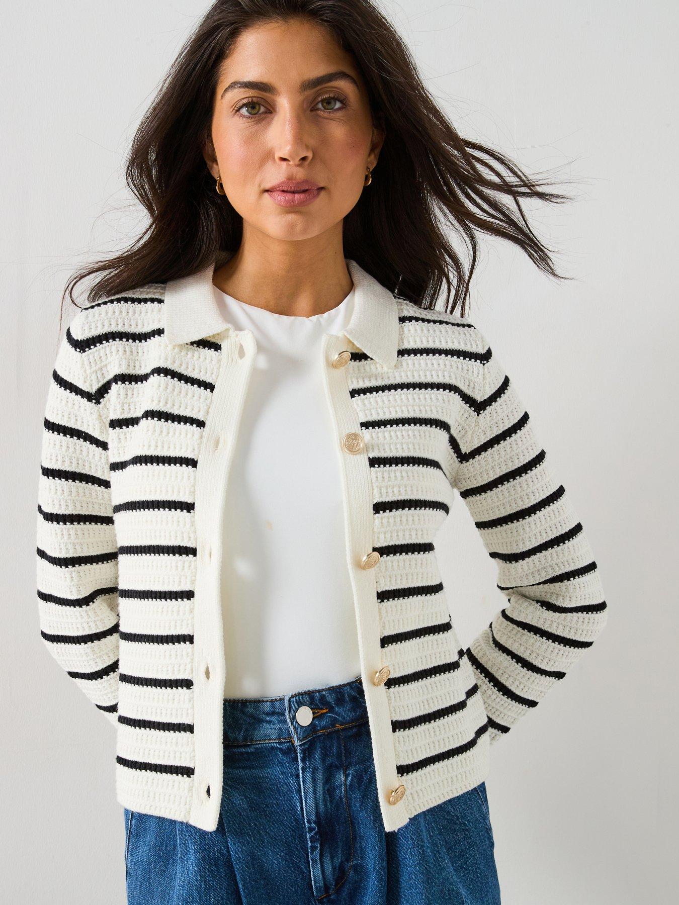 v-by-very-textured-collared-striped-cardigan-mono