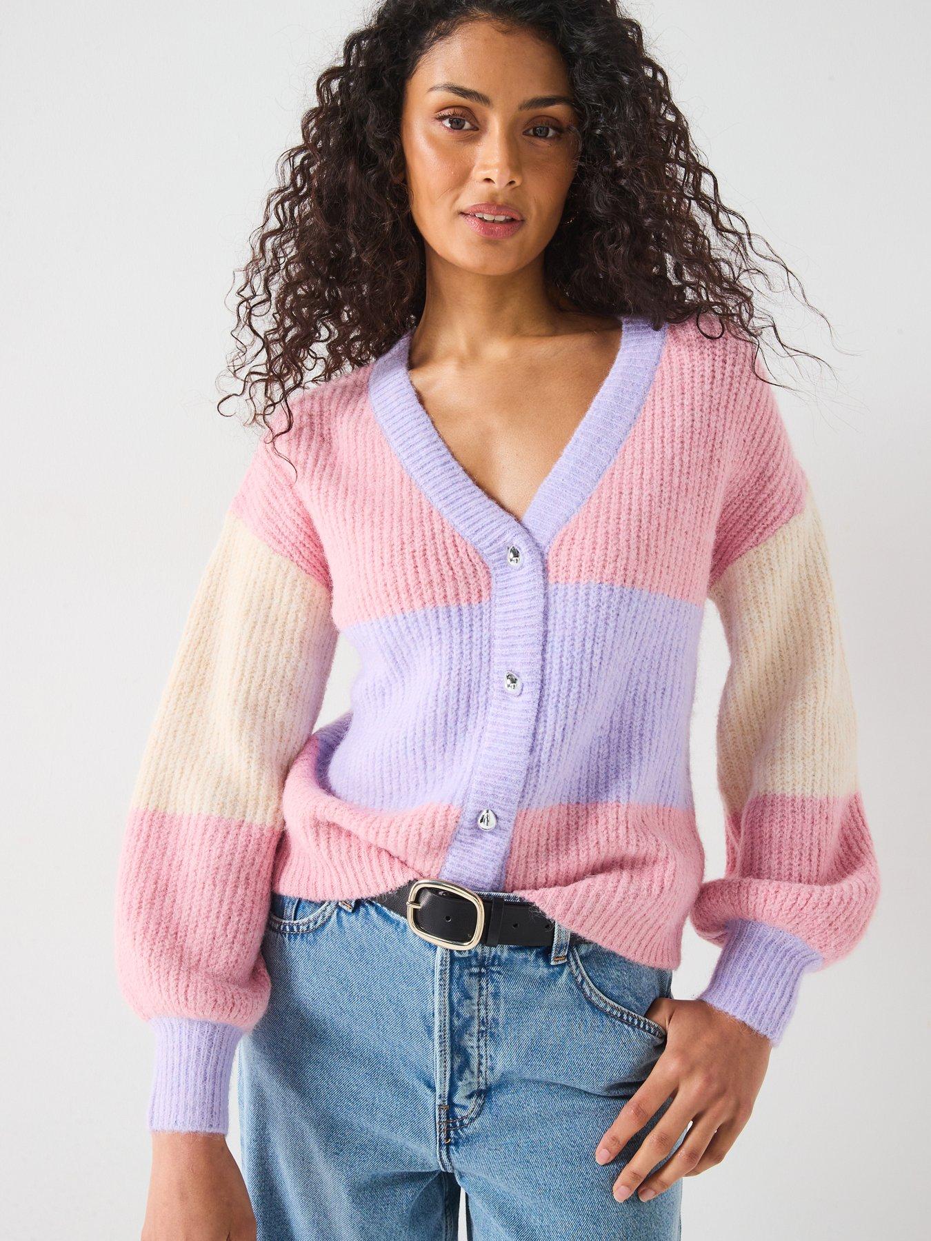 v-by-very-colour-block-v-neck-cardigan-with-wool-multidetail