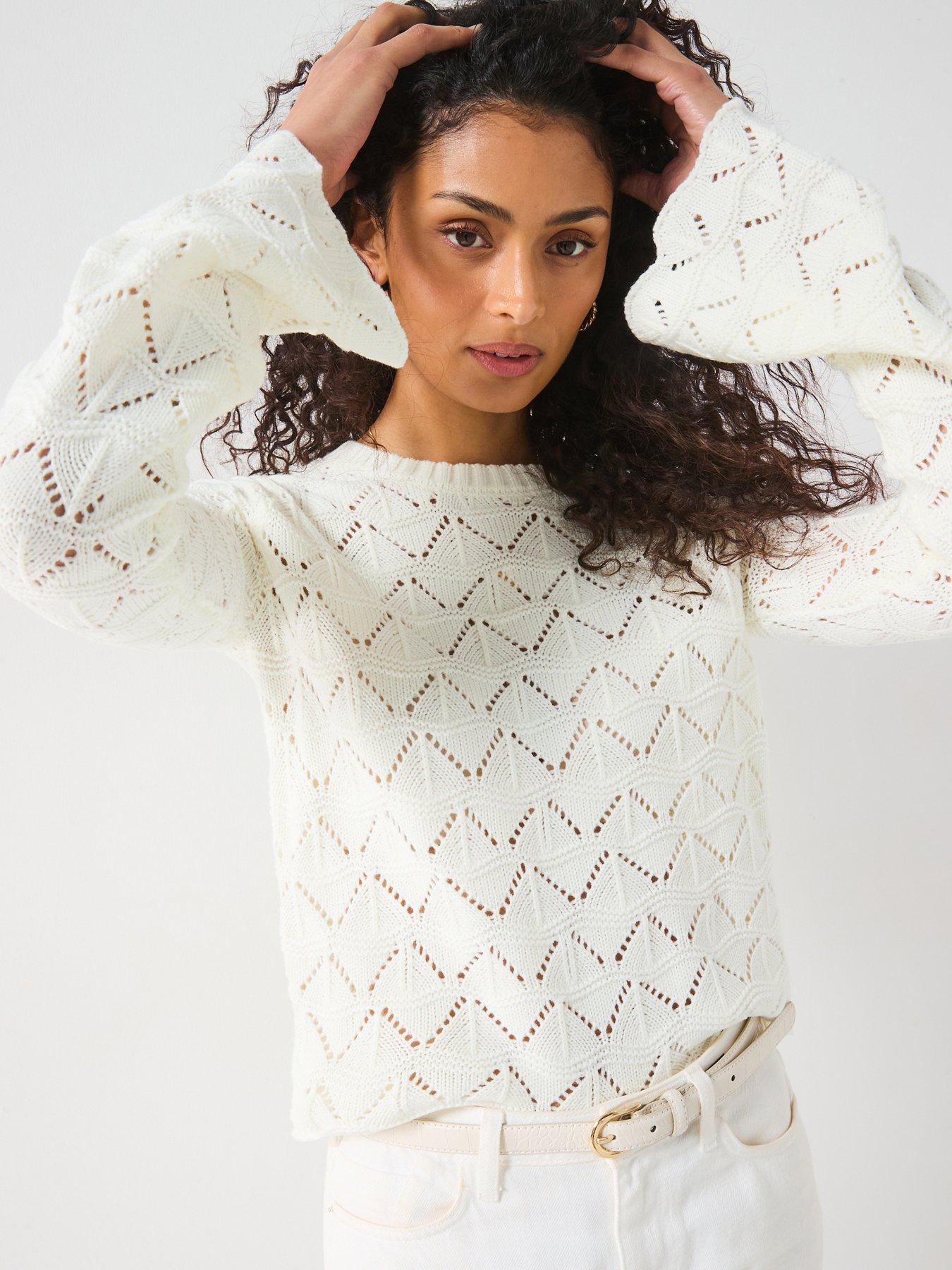 v-by-very-crew-neck-pointelle-jumper-cream