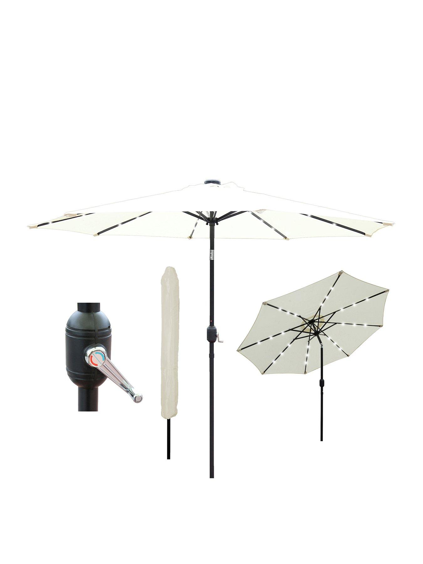 glamhaus-glamhaus-solar-led-tilting-cream-garden-parasol-umbrella-27mstillFront