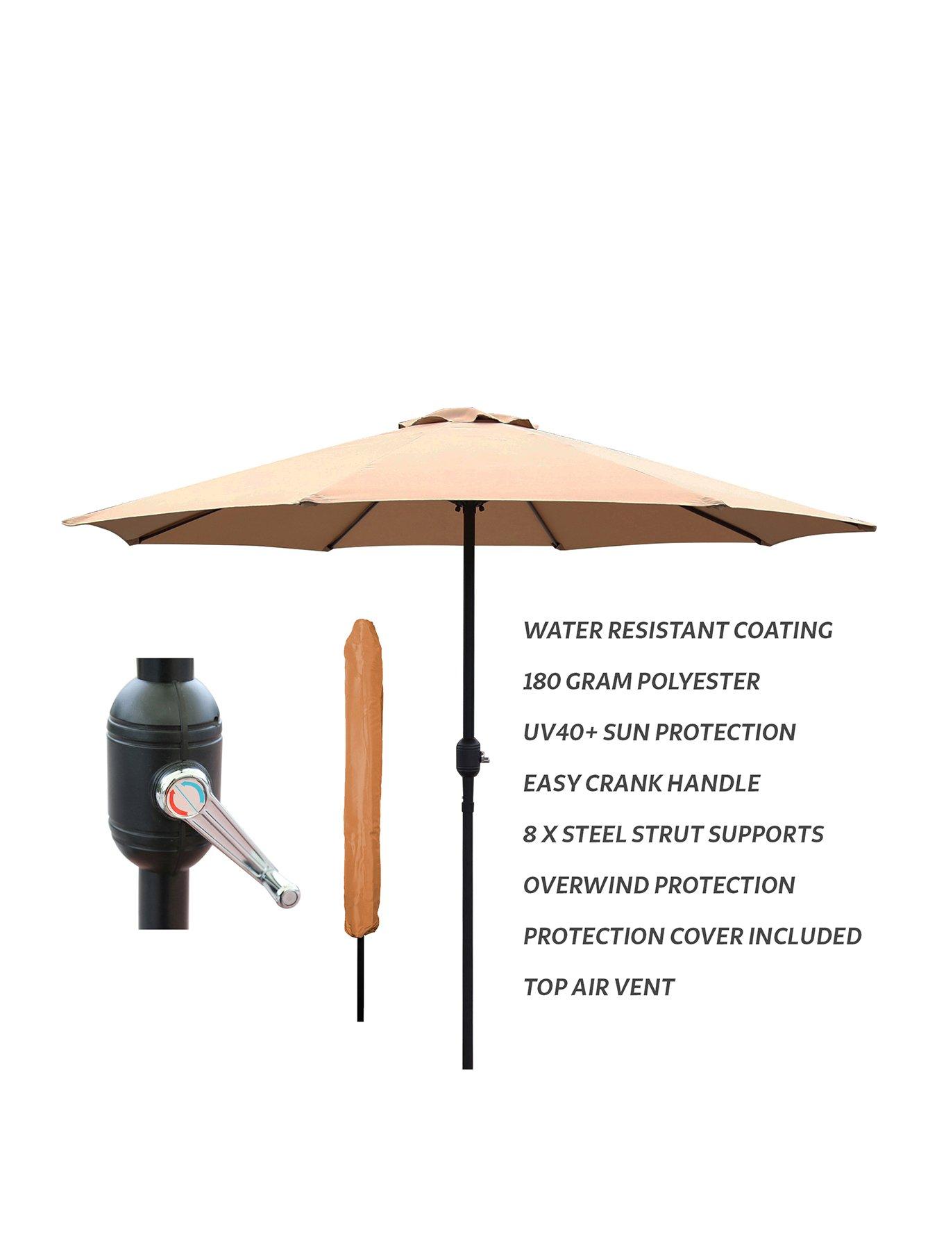 glamhaus-glamhaus-khaki-sand-garden-table-parasol-umbrella-27mback