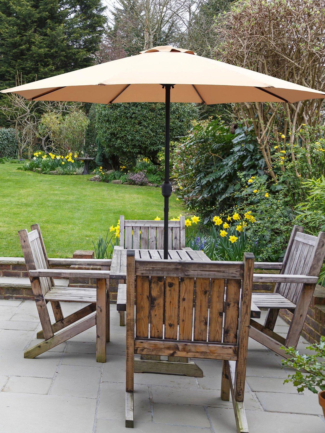 glamhaus-glamhaus-khaki-sand-garden-table-parasol-umbrella-27mdetail