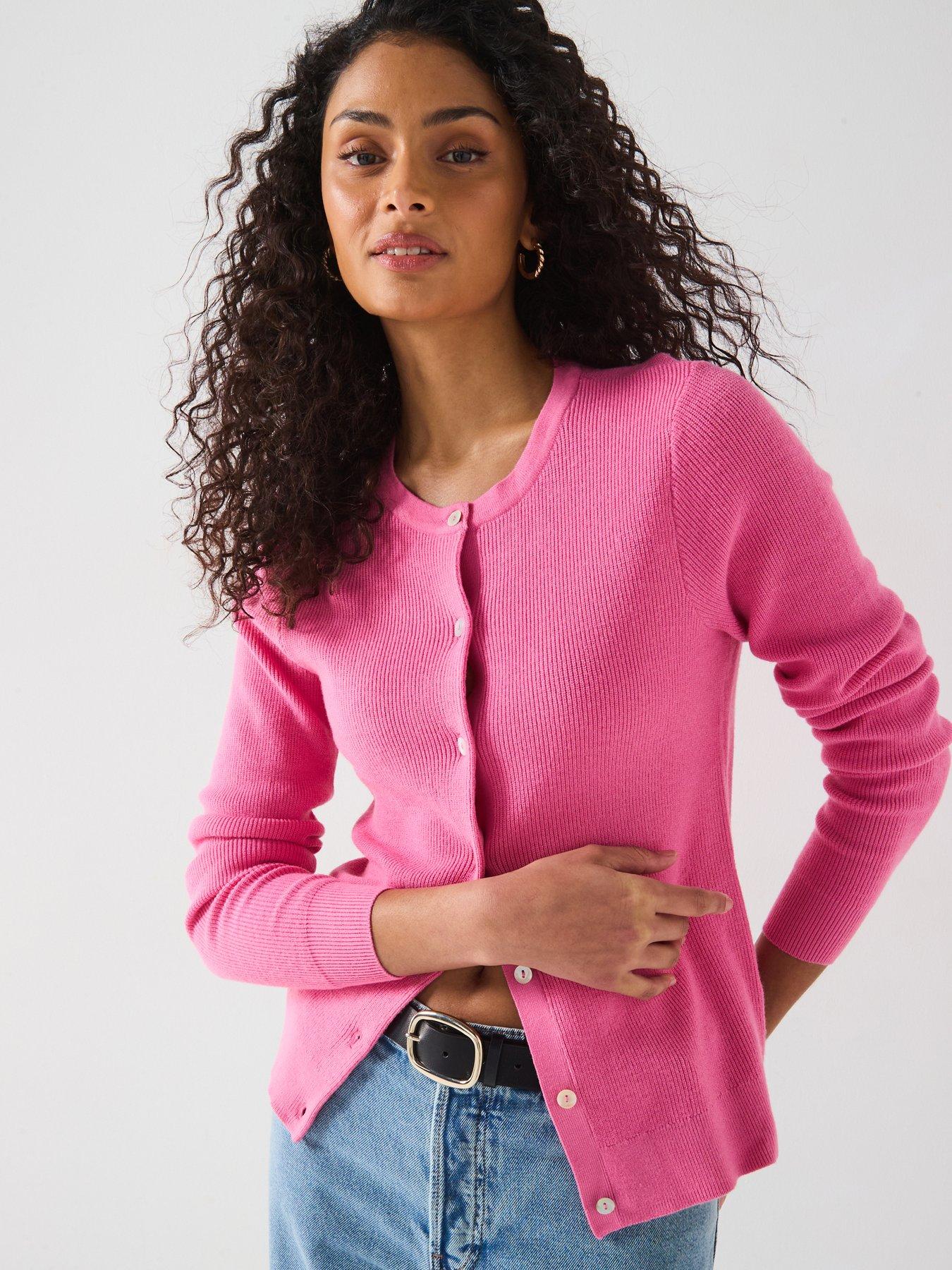 everyday-crew-neck-cardigan-pink