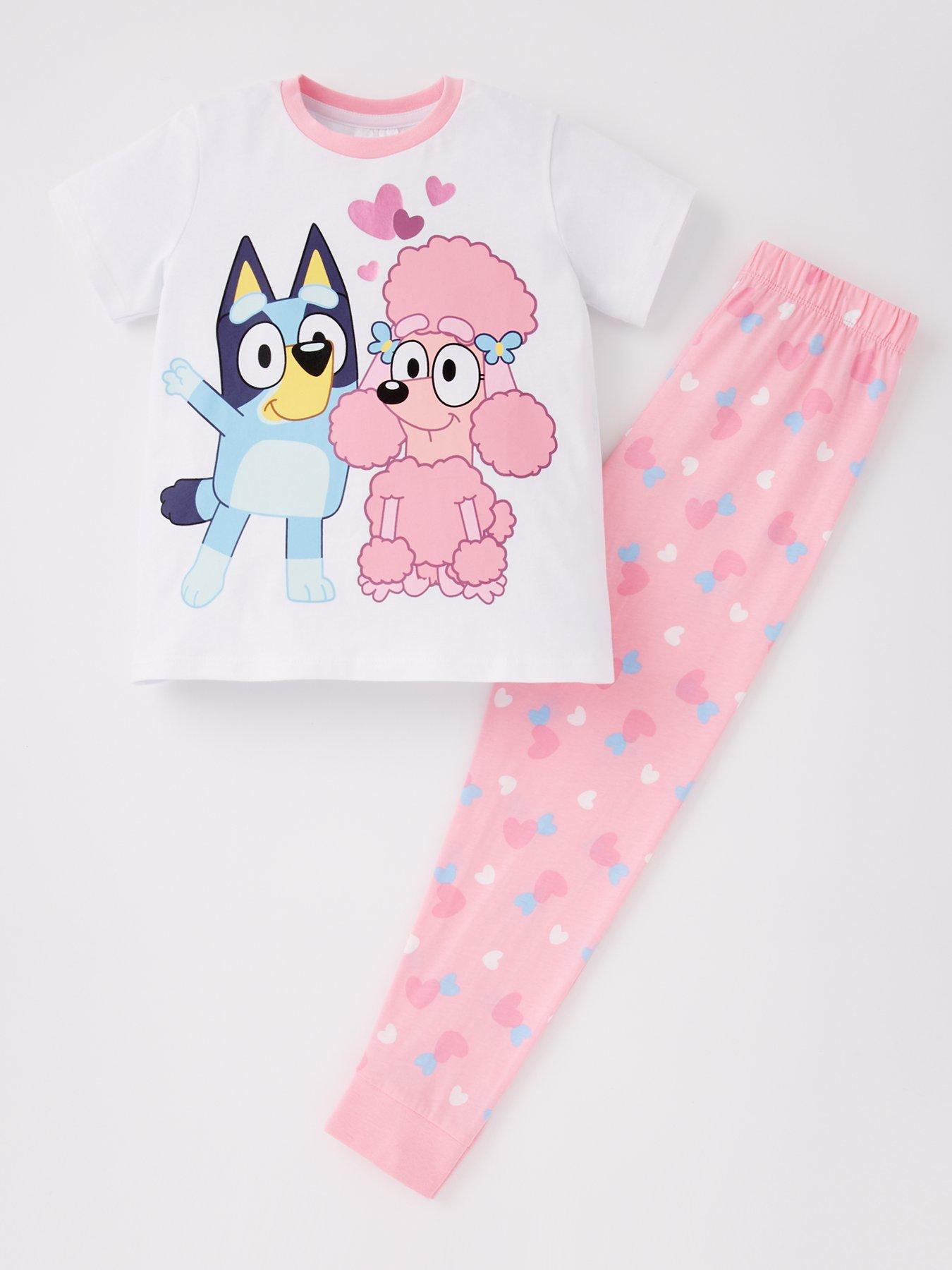 Image 1 of 4 of Bluey Short Sleeve Pyjamas - Pink