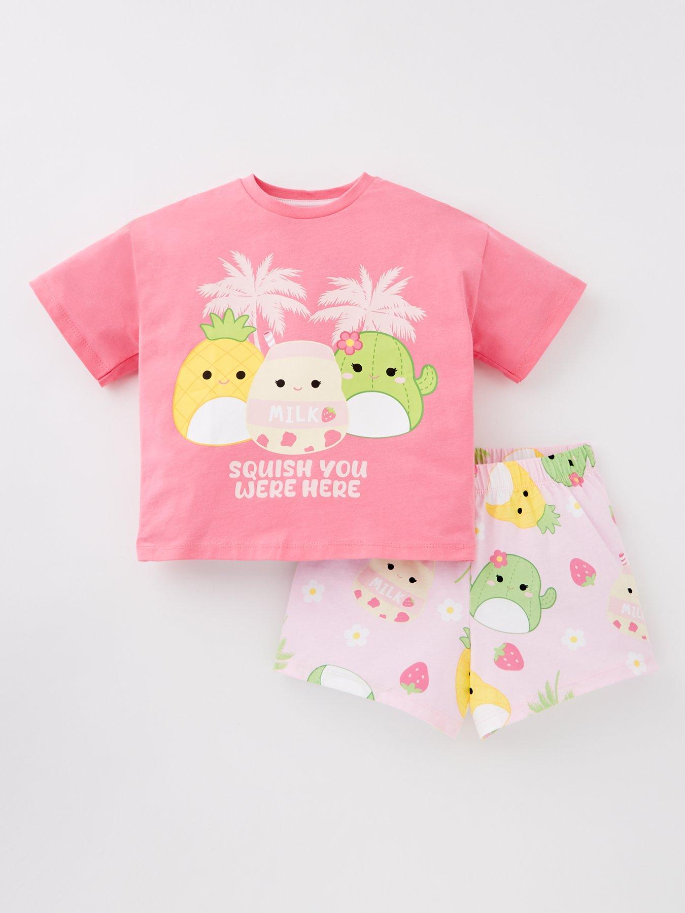 Image 1 of 4 of Squishmallows Short Pyjamas - Pink