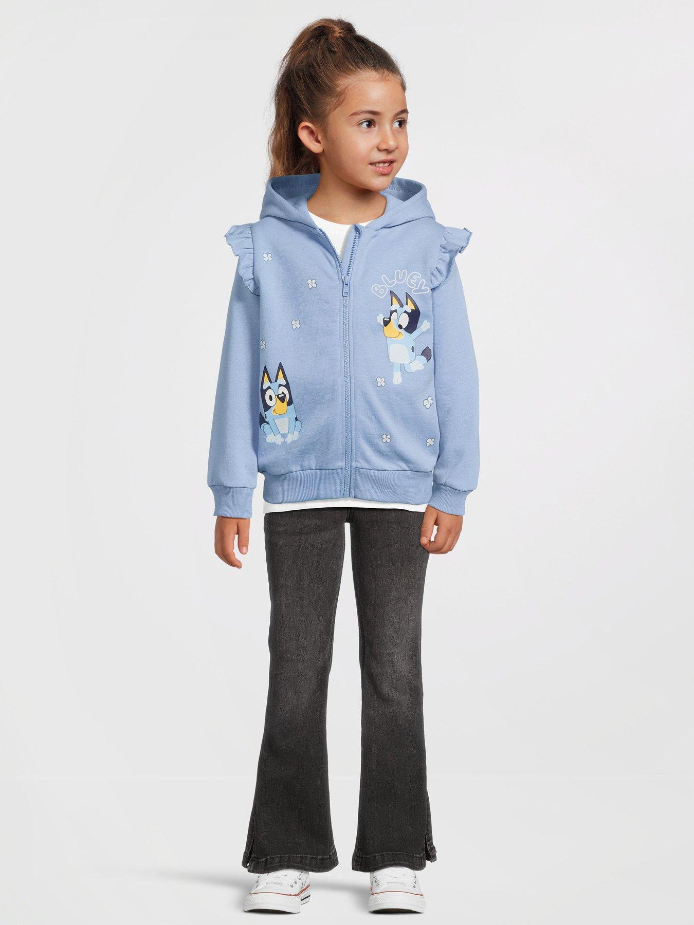 Image 1 of 5 of Bluey Zip Through Hoodie - Blue